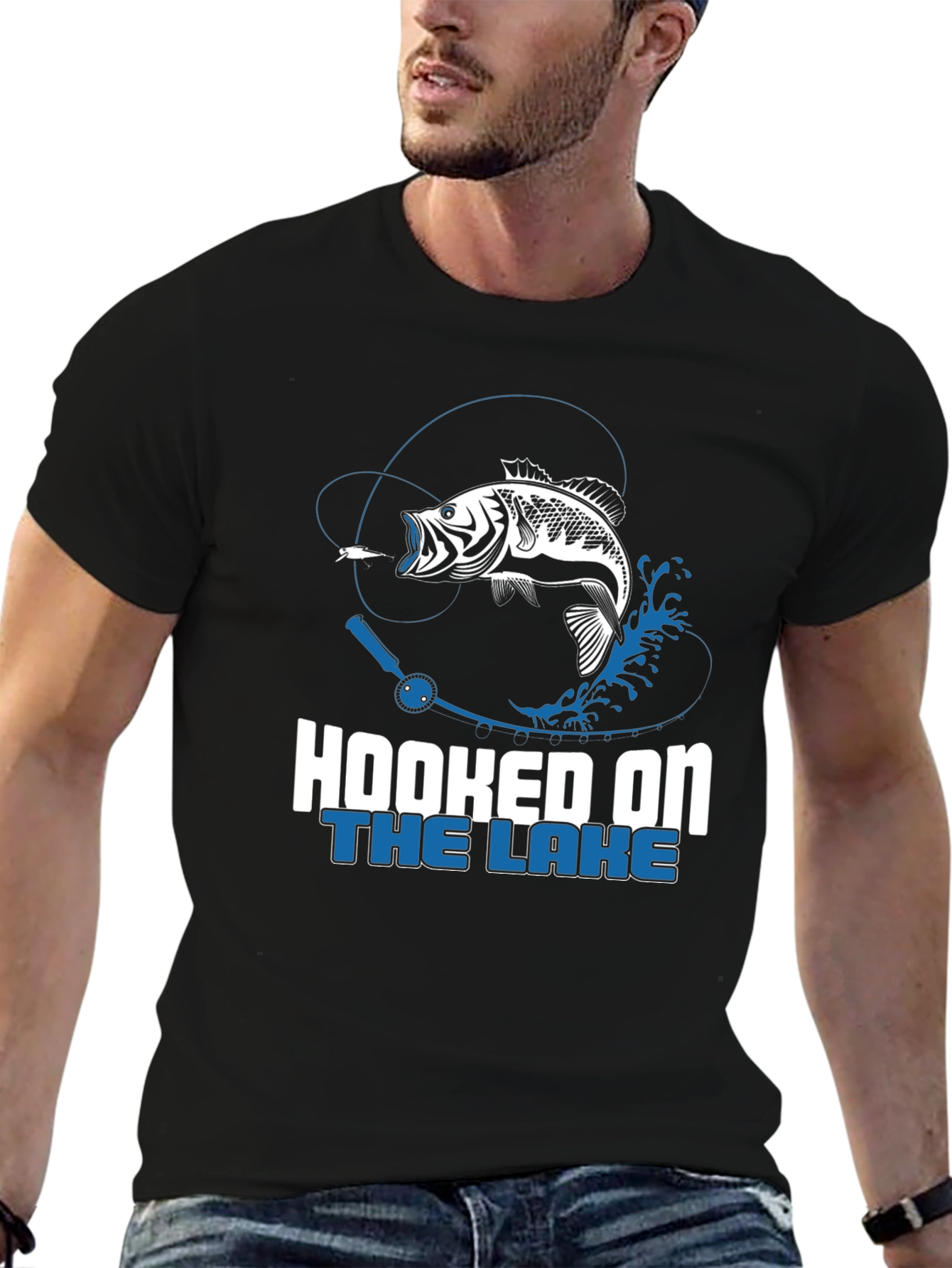 Hooked on the Lake Fishing T-Shirt