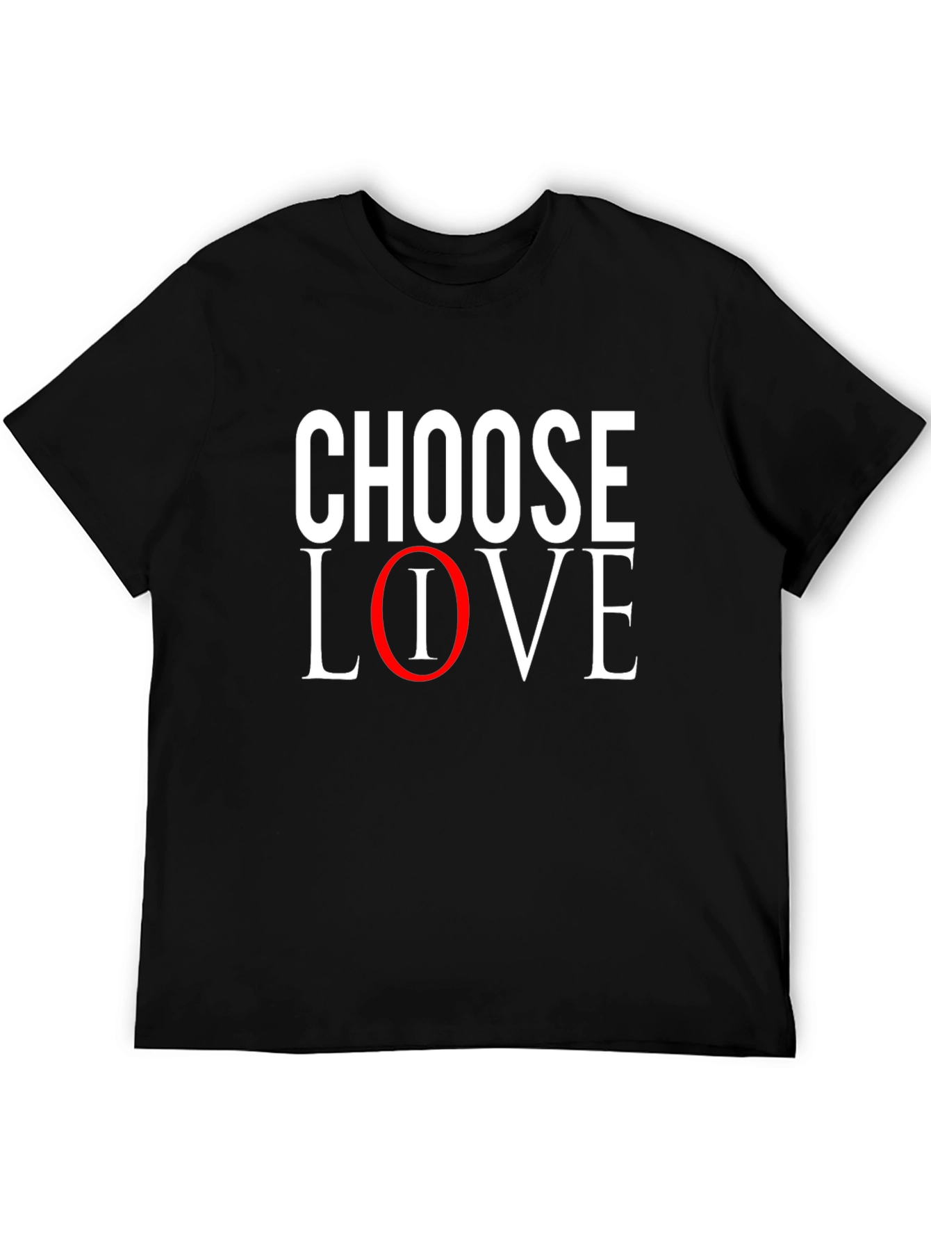 Choose Love T-Shirt - Black Casual Tee