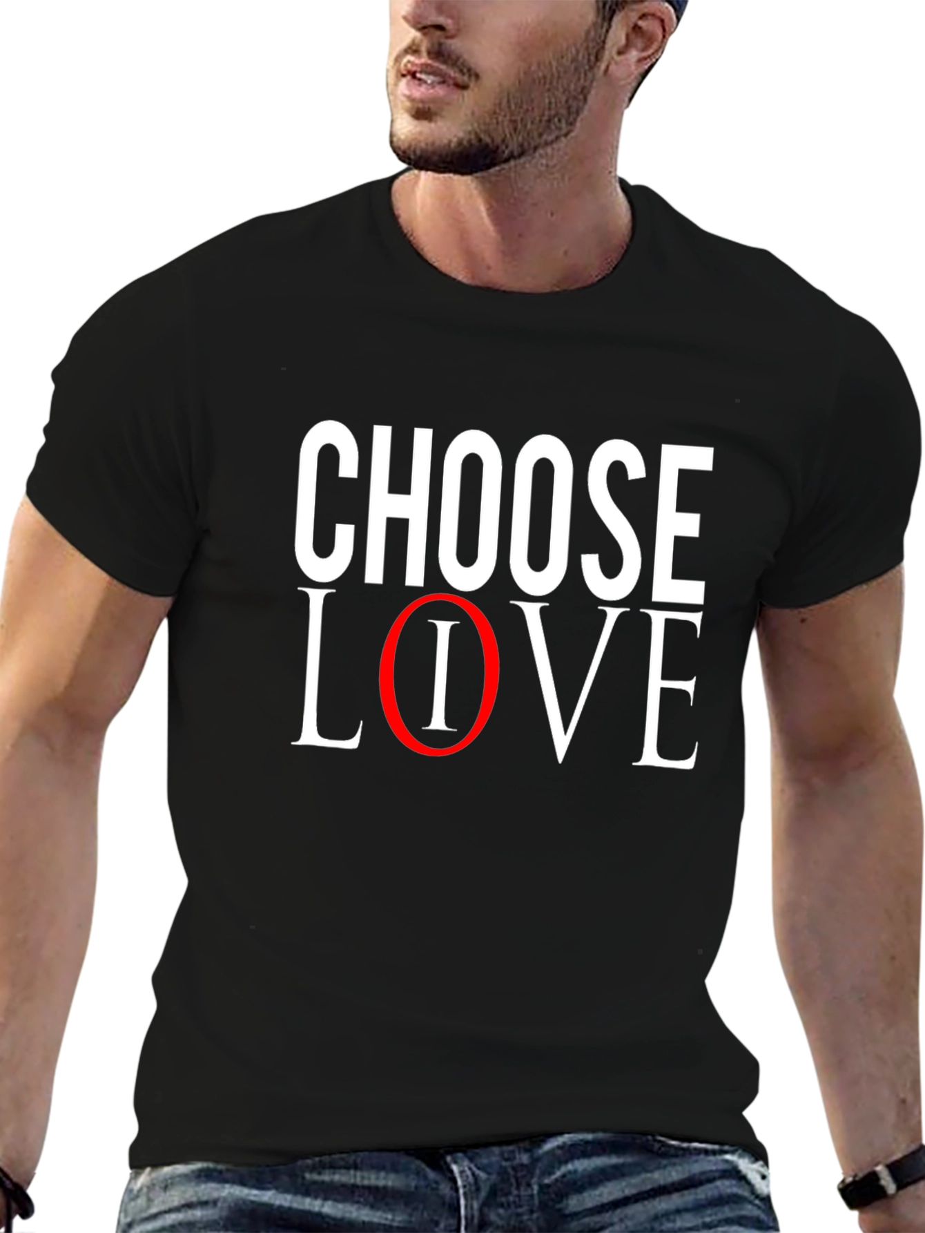 Choose Love T-Shirt - Black Casual Tee