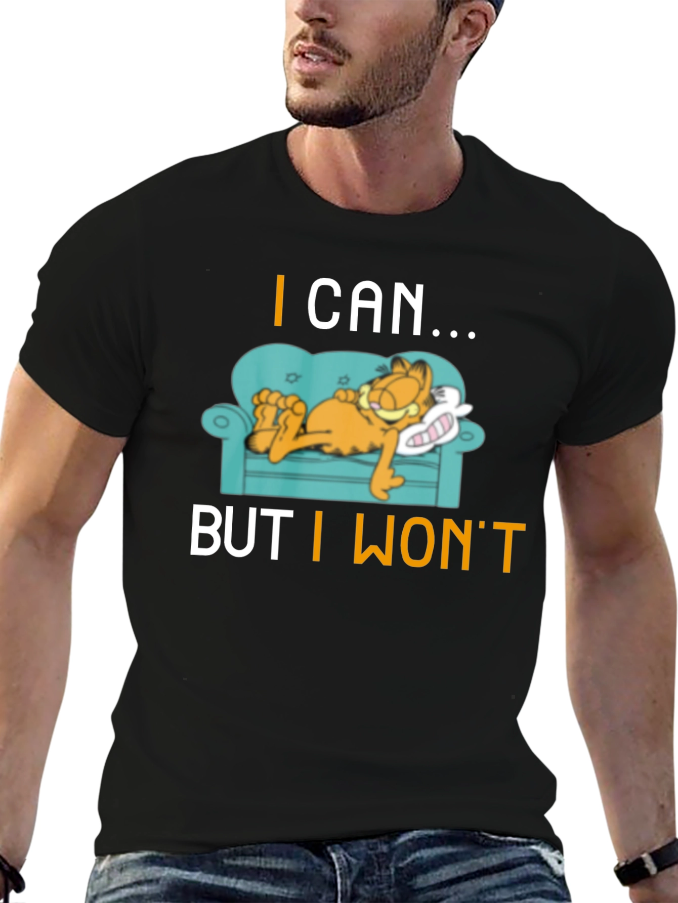 I Can But I Wont Garfield T-Shirt