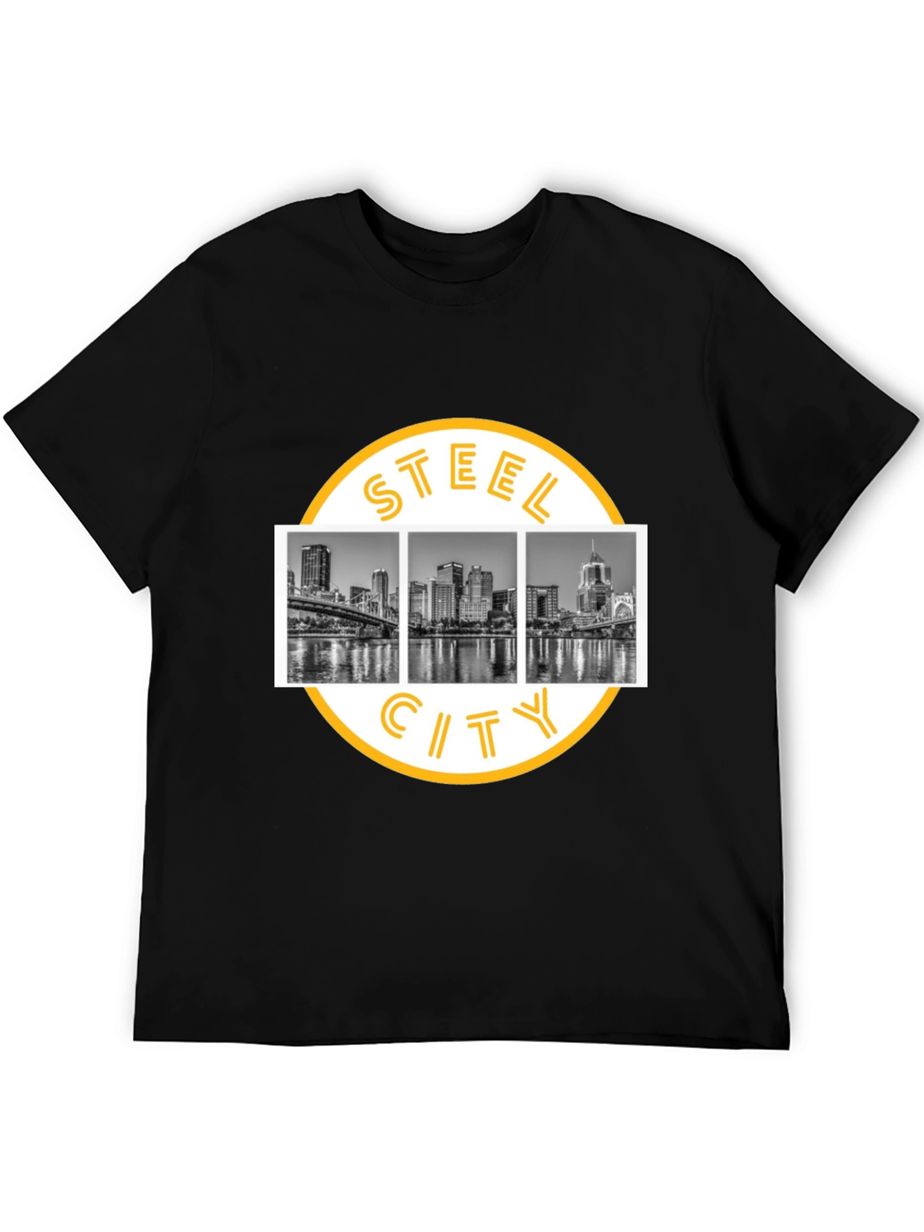 Steel City Black Graphic Tee