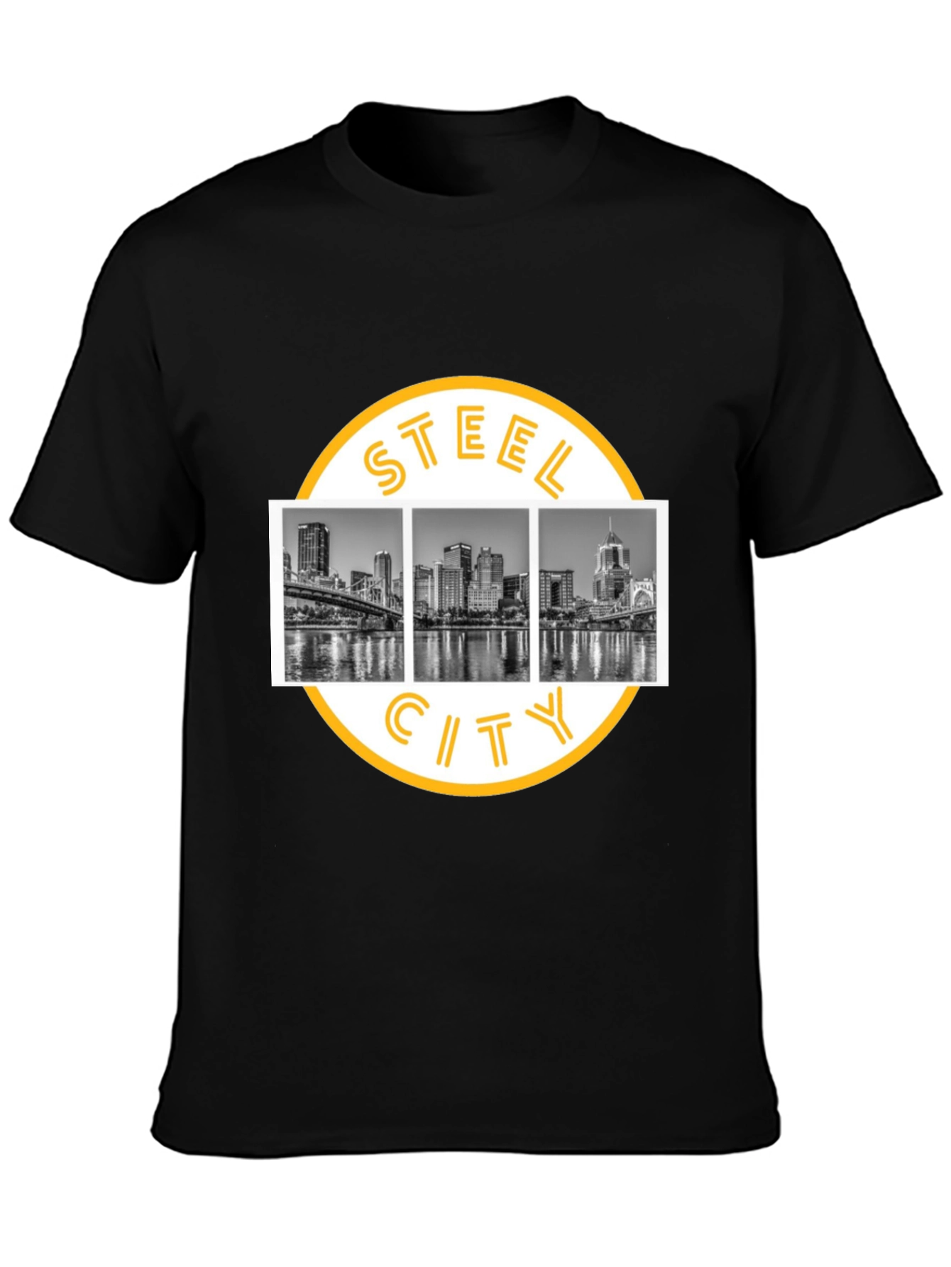 Steel City Black Graphic Tee