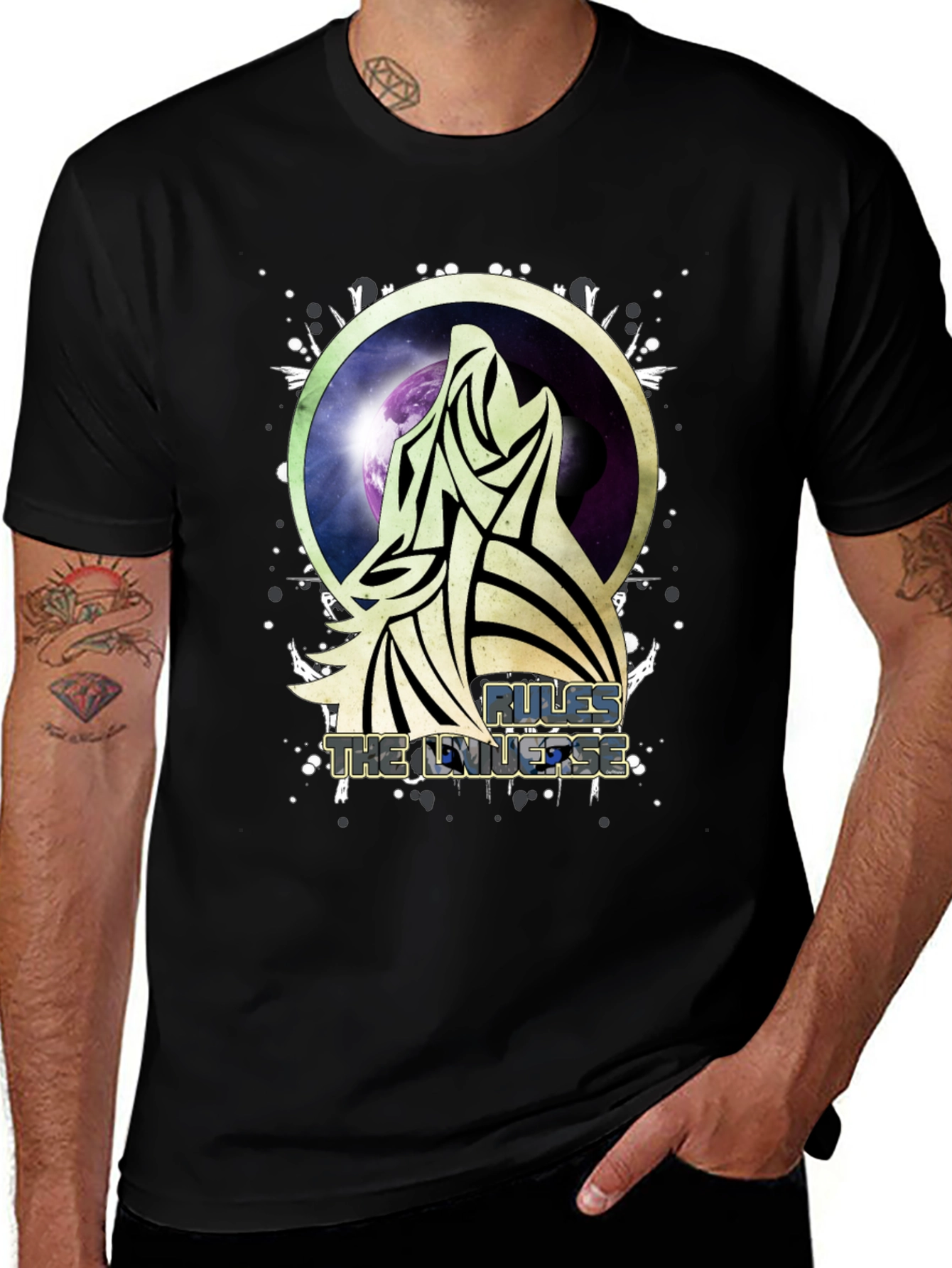Rules the Universe Wolf Graphic Tee