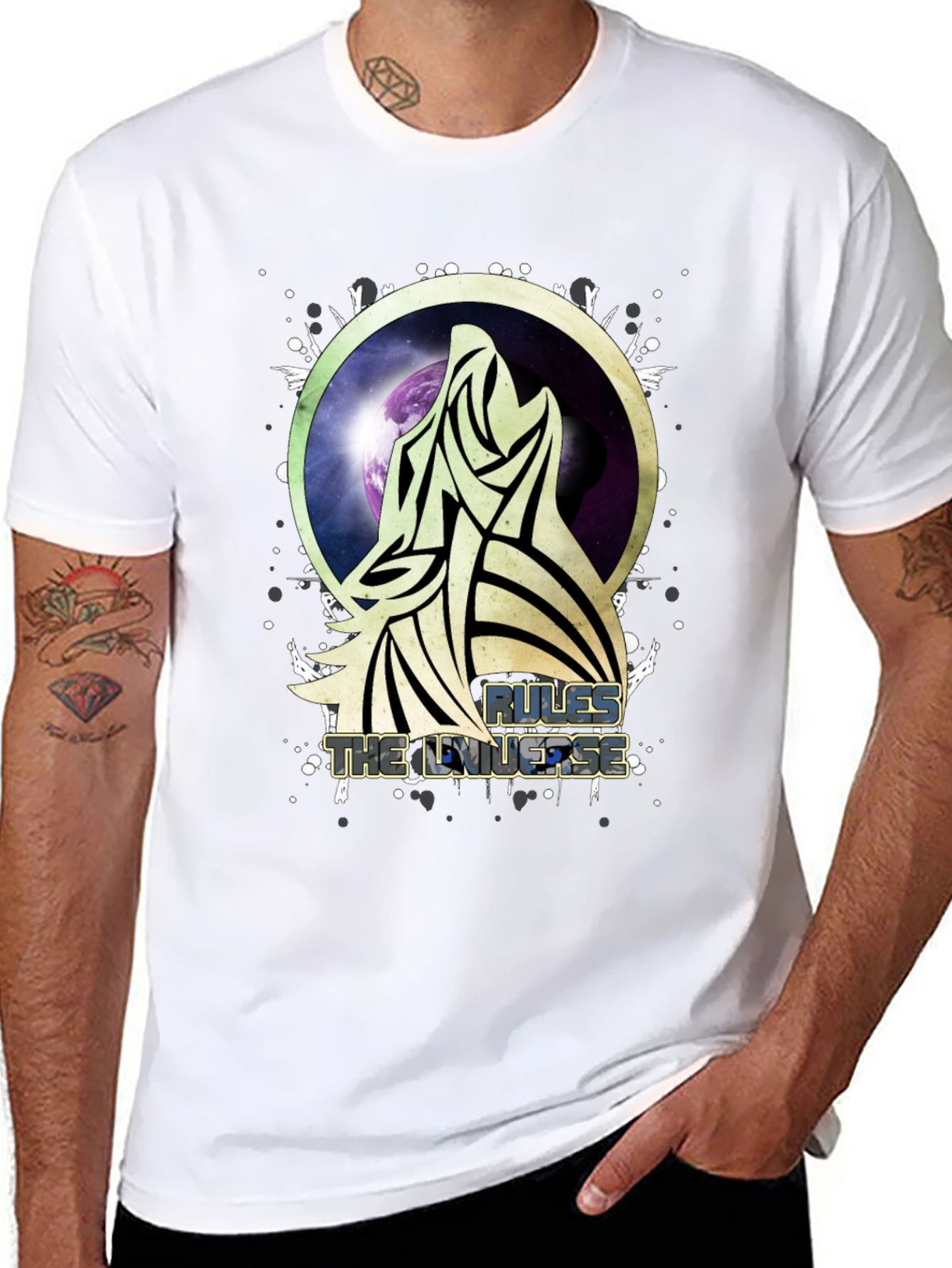 Rules the Universe Wolf Graphic Tee
