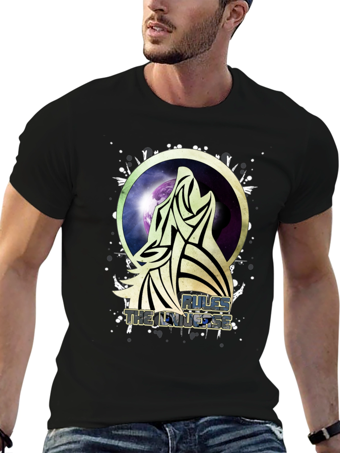 Rules the Universe Wolf Graphic Tee