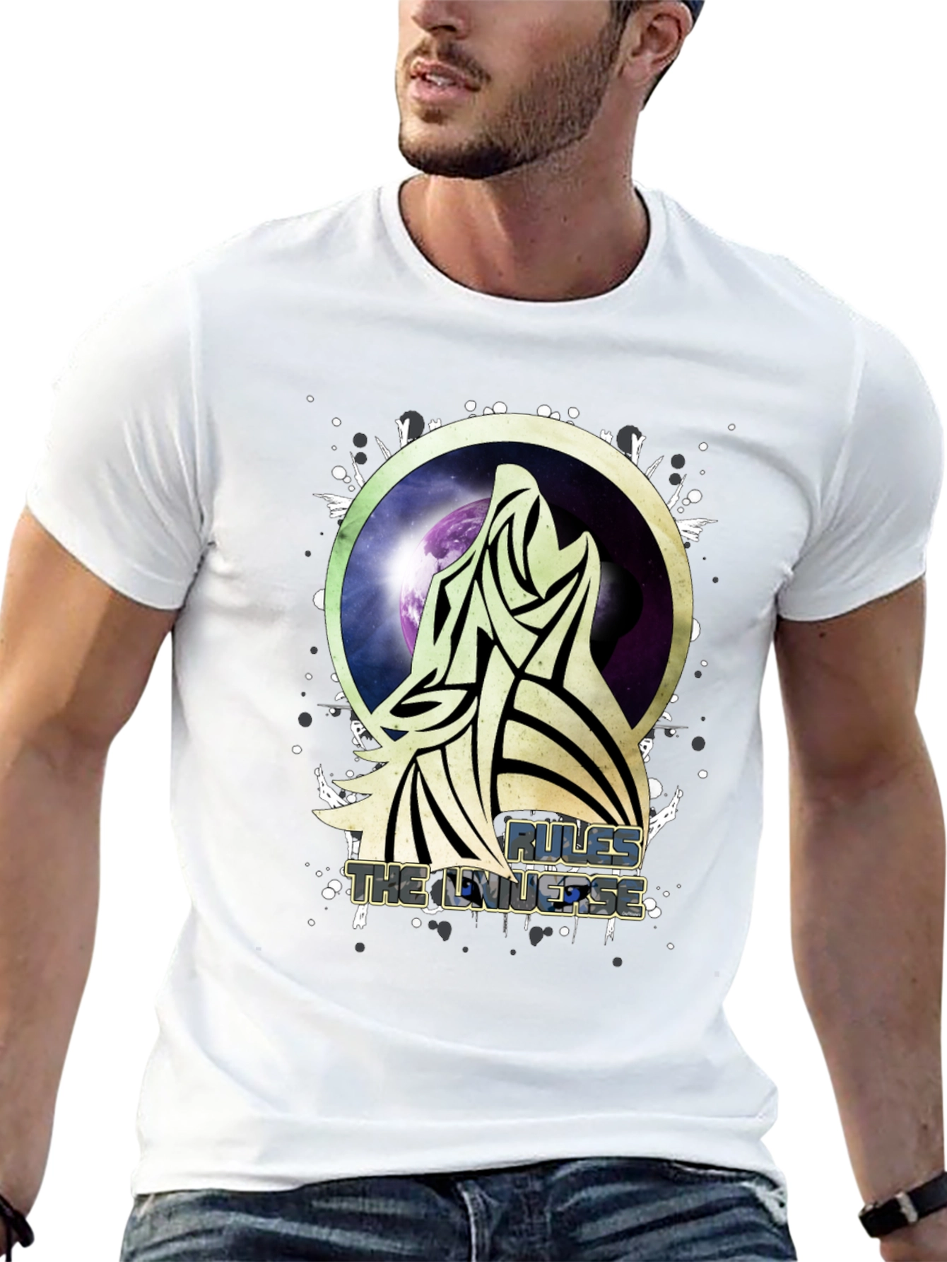 Rules the Universe Wolf Graphic Tee