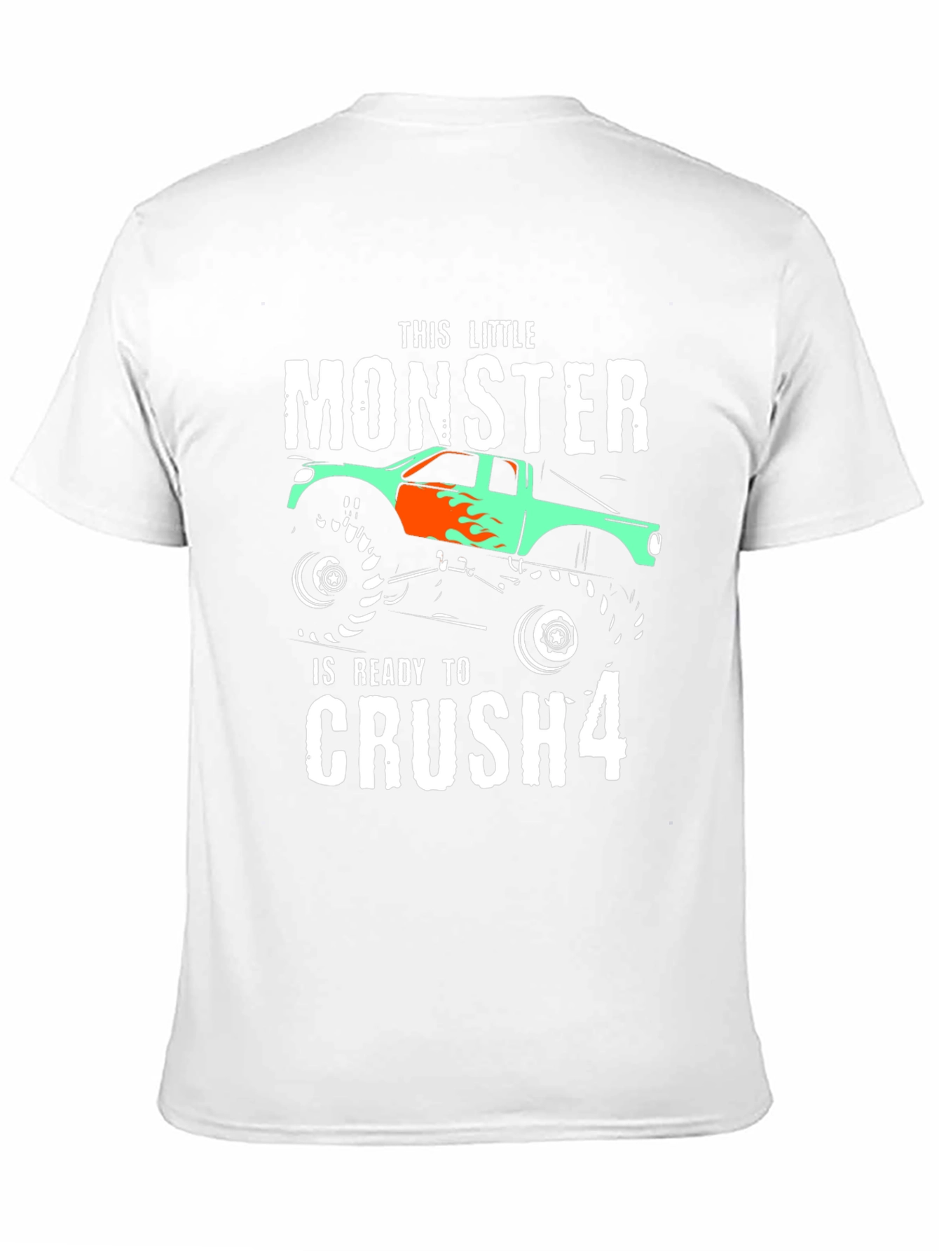 Monster Truck Birthday T-Shirt - Crush 4