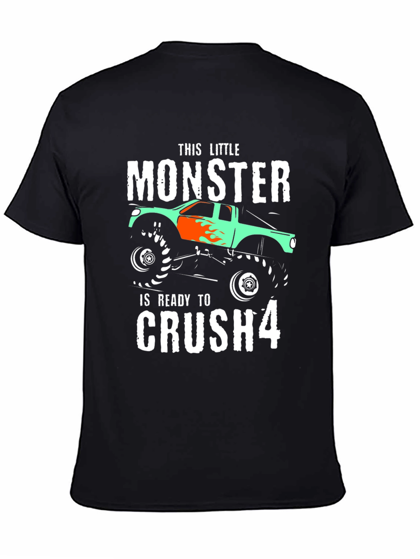 Monster Truck Birthday T-Shirt - Crush 4