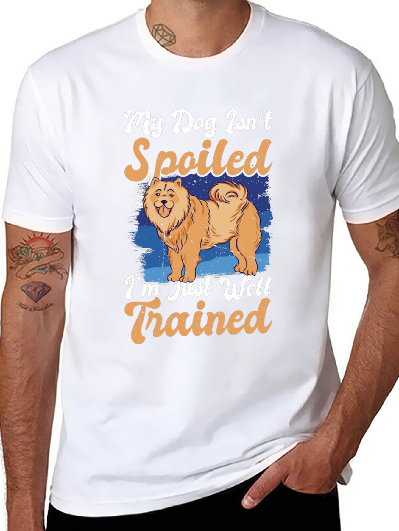 Dog Lover T-Shirt: My Dog Isnt Spoiled