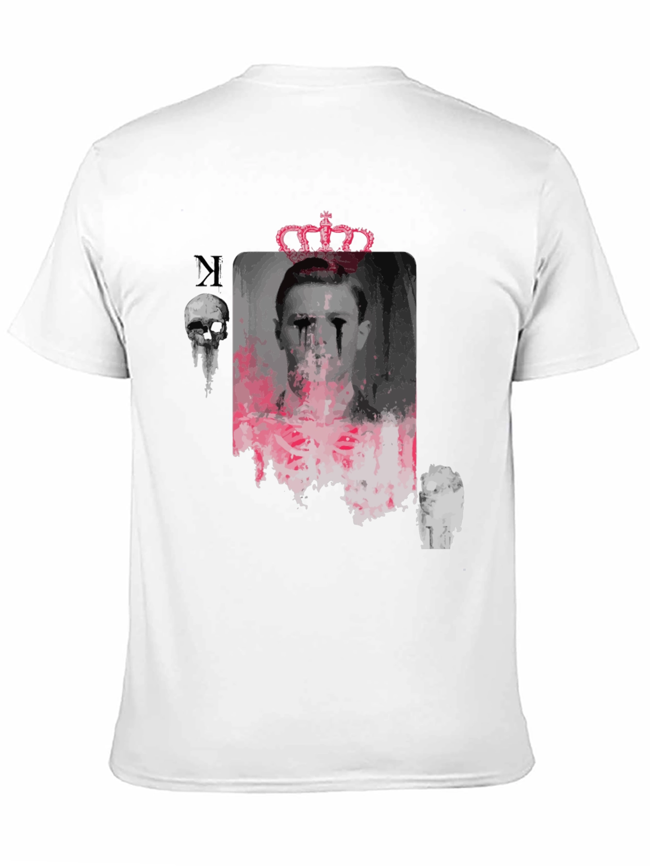Edgy Graphic T-Shirt - Crowned Portrait Design