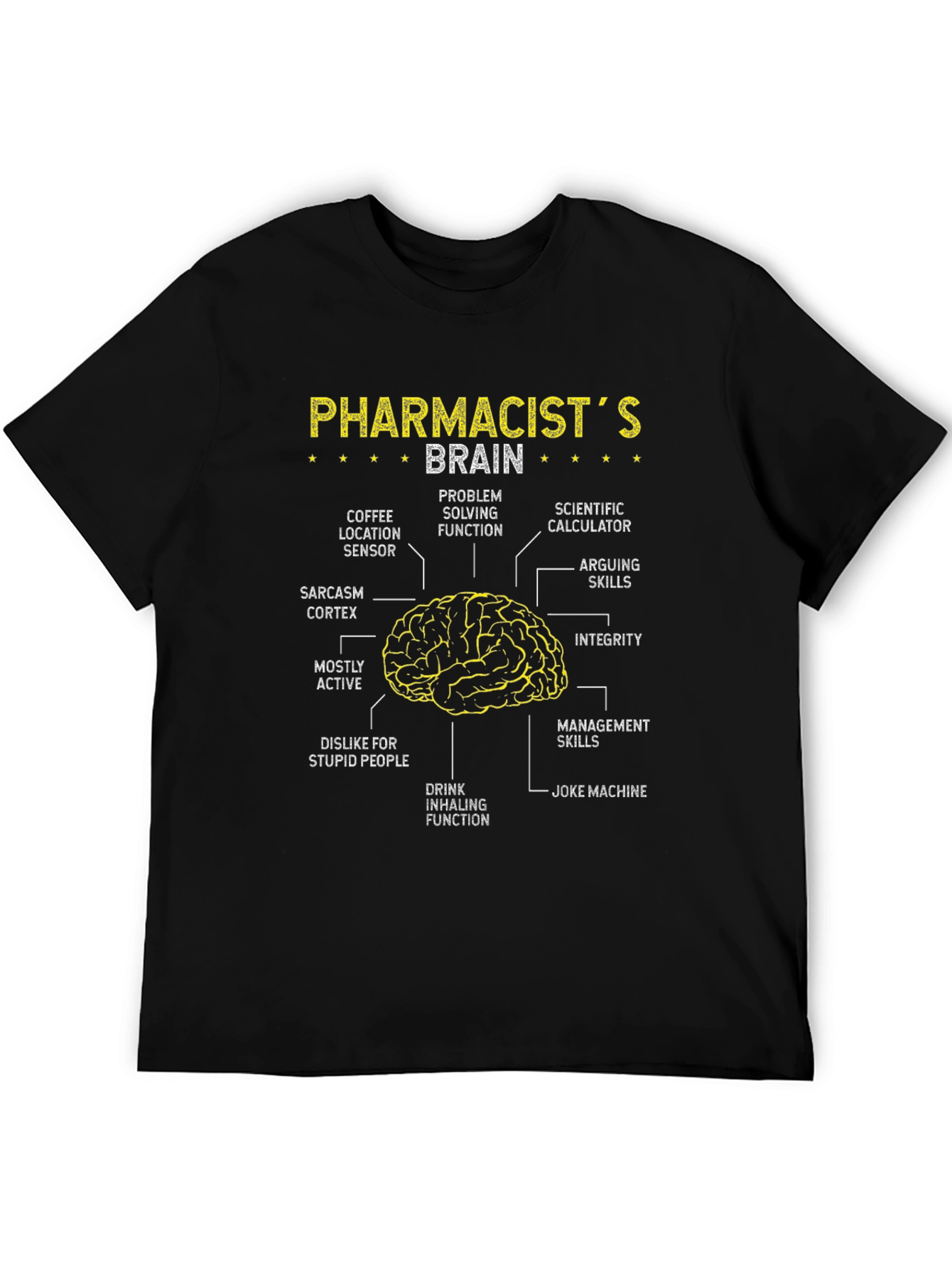 Pharmacists Brain T-Shirt - Anatomy Humor Tee