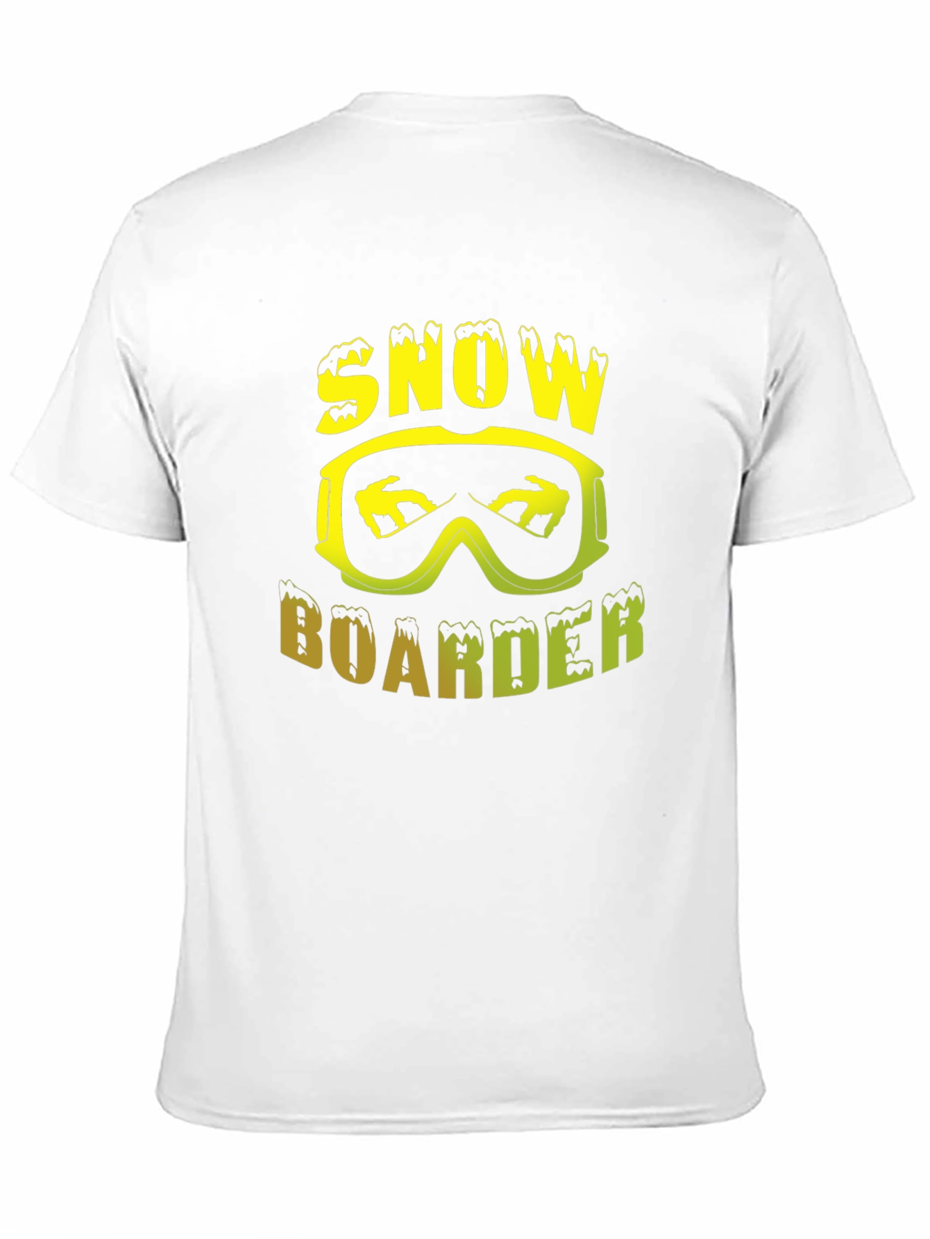 Snowboarder Graphic Tee - Black Crew Neck