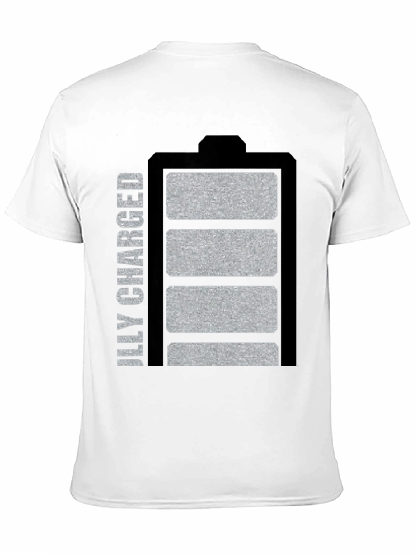 Fully Charged Battery Graphic Tee - Black
