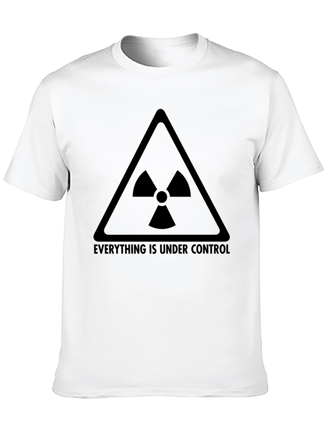 Everything is Under Control Mens Black Graphic T-Shirt