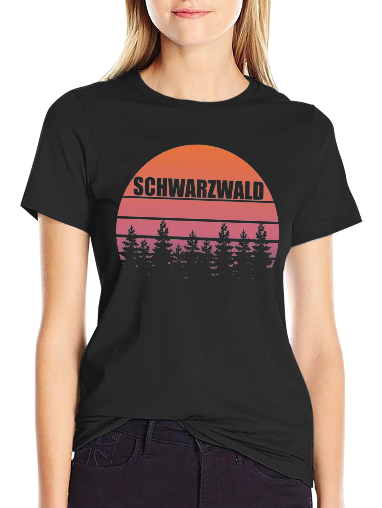 Schwarzwald Sunset T-Shirt - Black Forest Tee