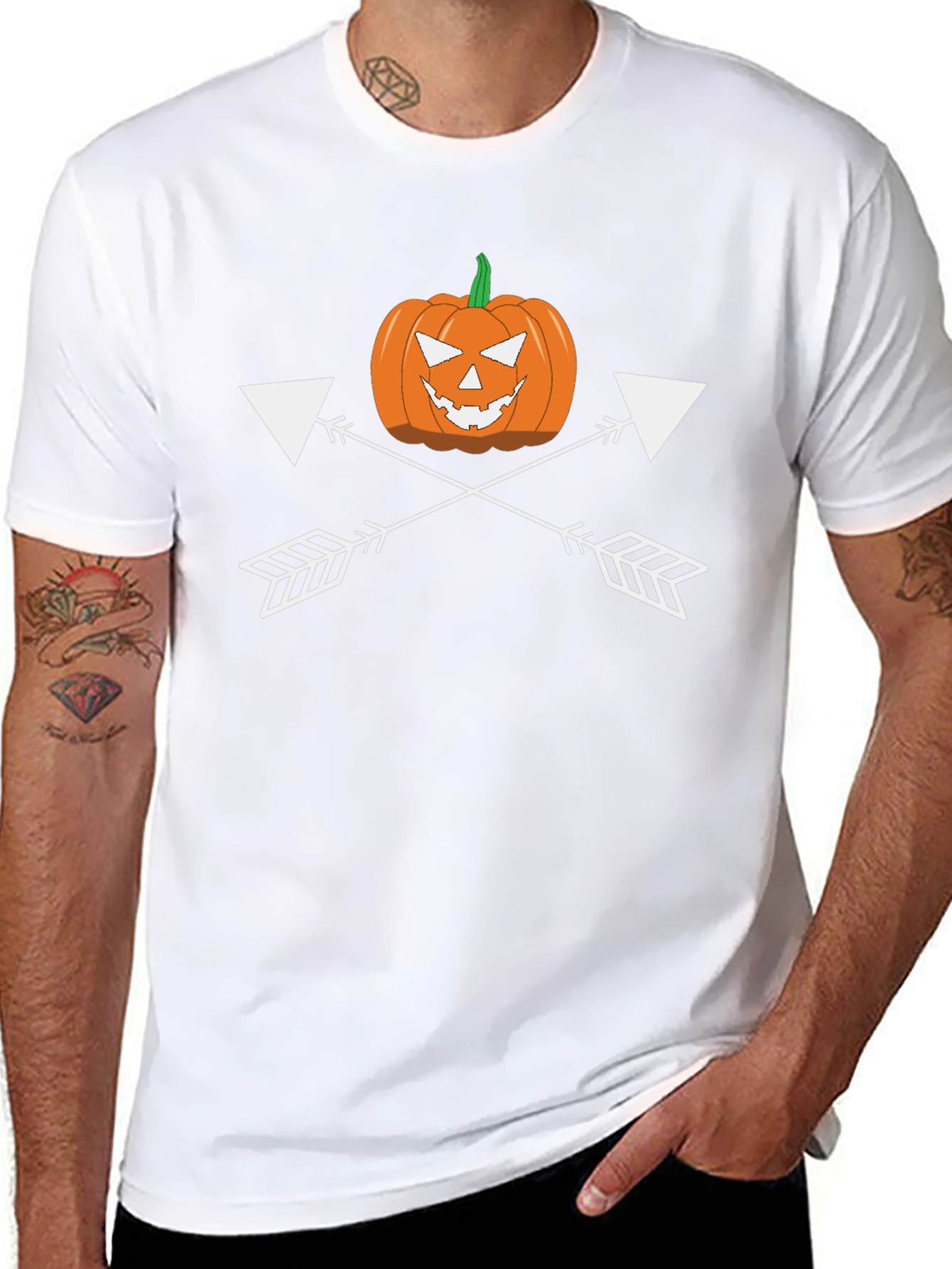 Pumpkin Arrow T-Shirt - Halloween