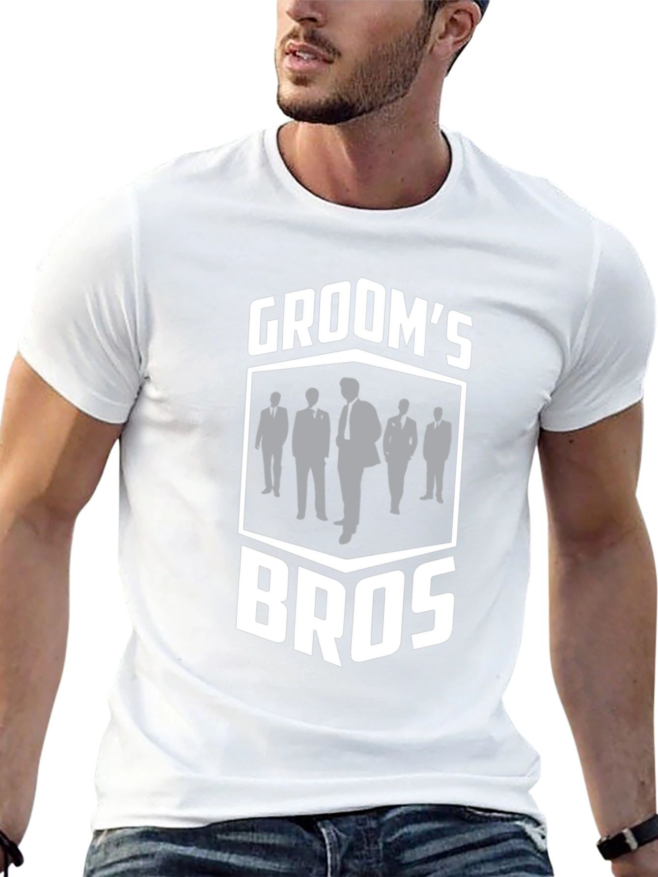 Grooms Bros T-Shirt - Wedding Party Apparel