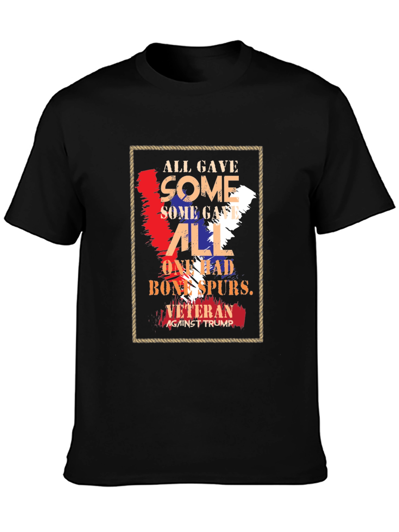 Veteran Against Trump Graphic T-Shirt