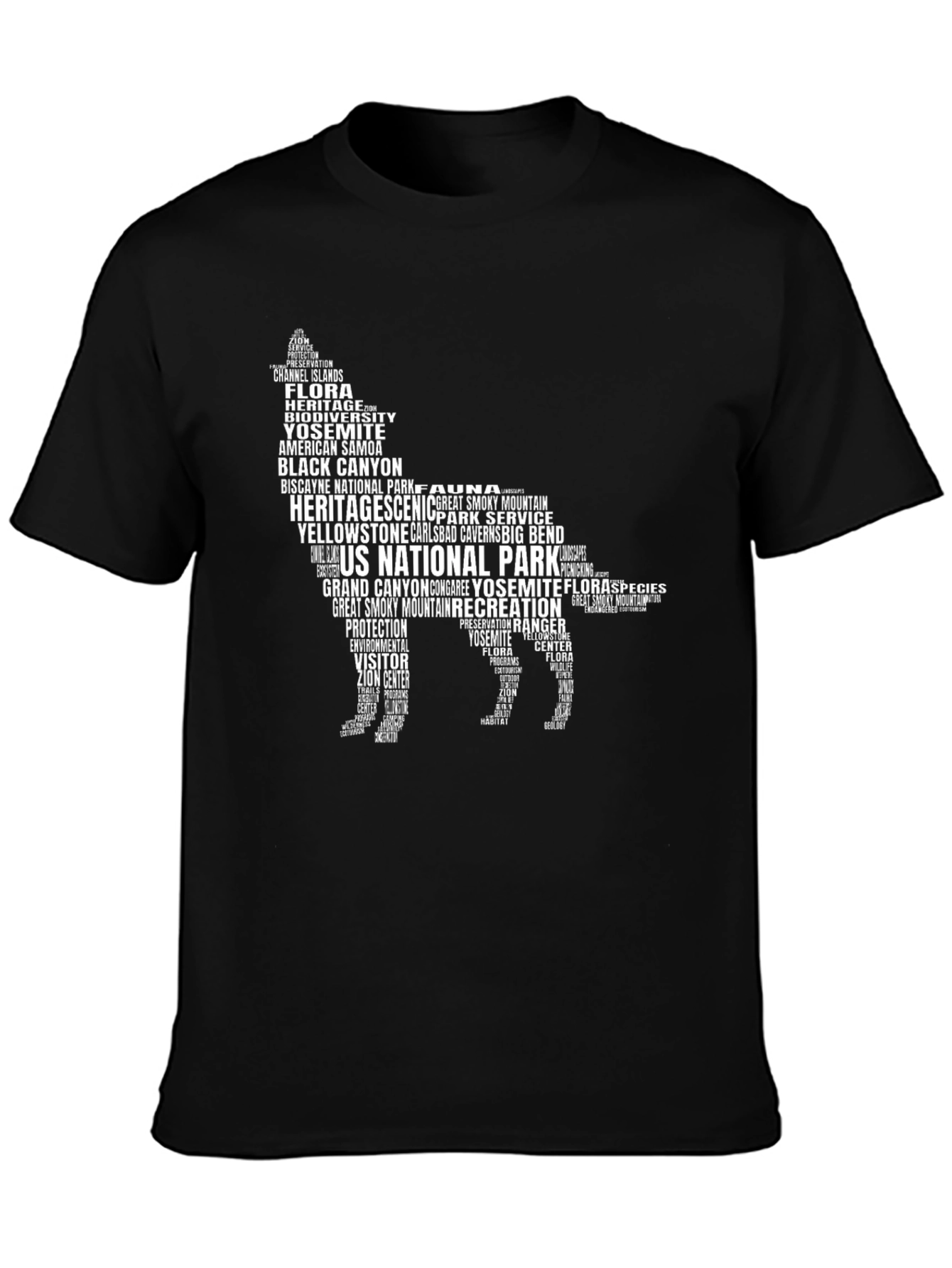 National Park Wolf T-Shirt