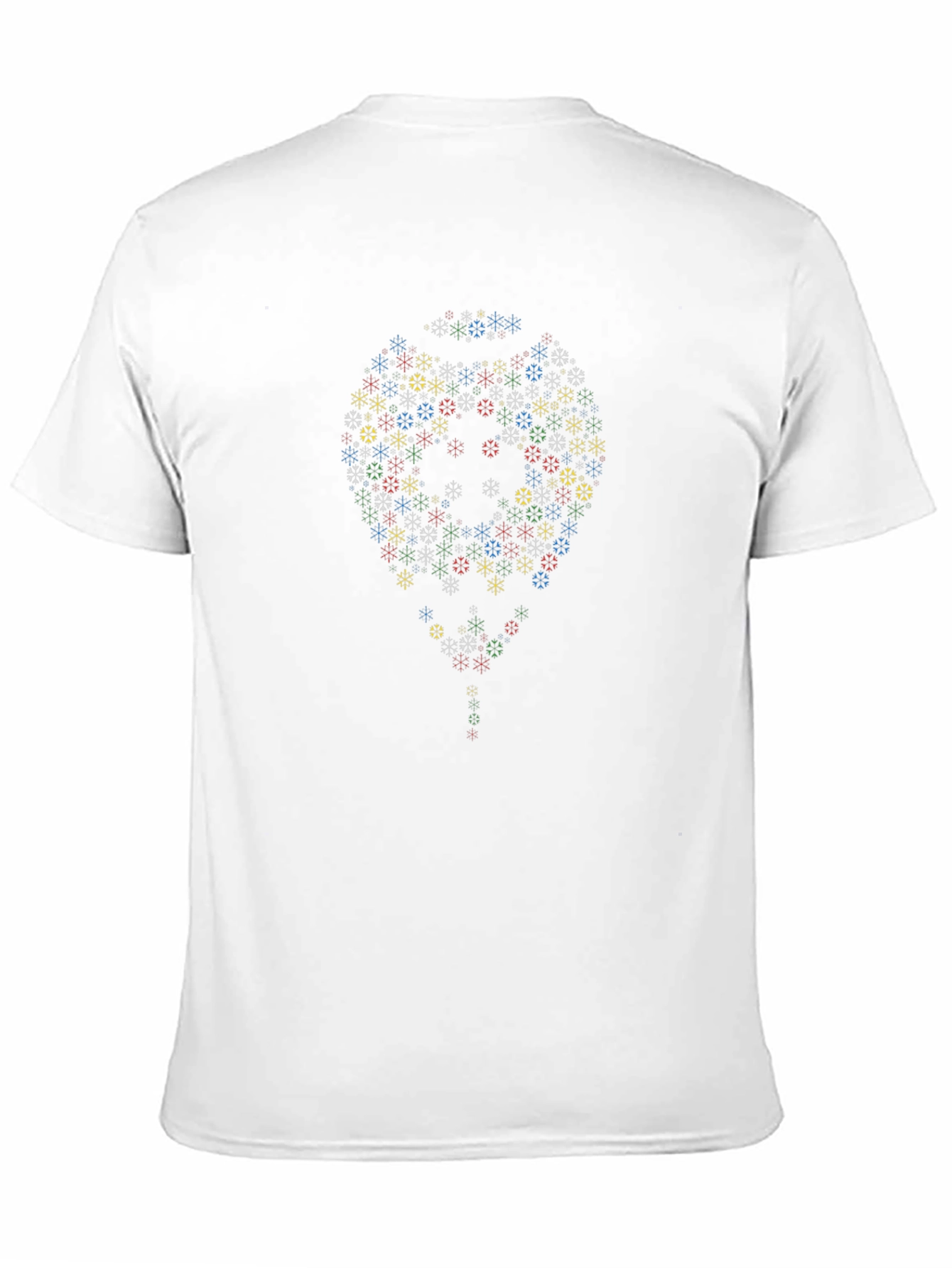 Snowflake Balloon Black T-Shirt