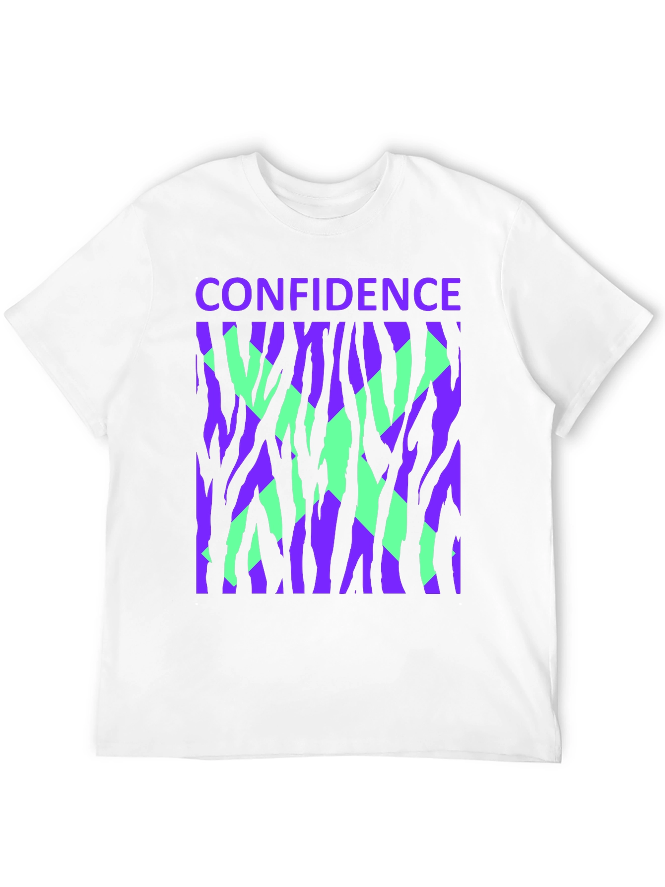 Confidence Graphic Tee - Bold Zebra Print