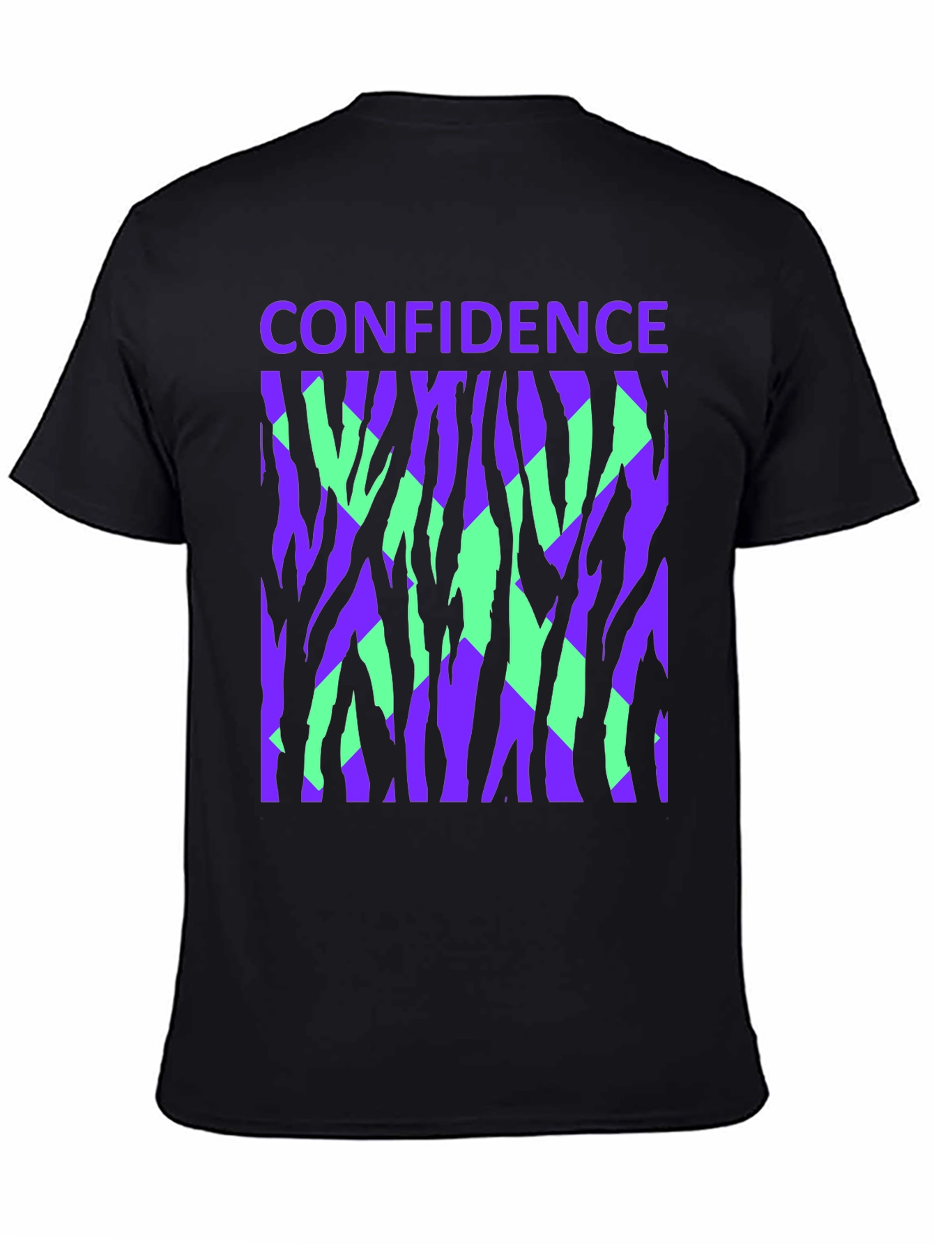 Confidence Graphic Tee - Bold Zebra Print