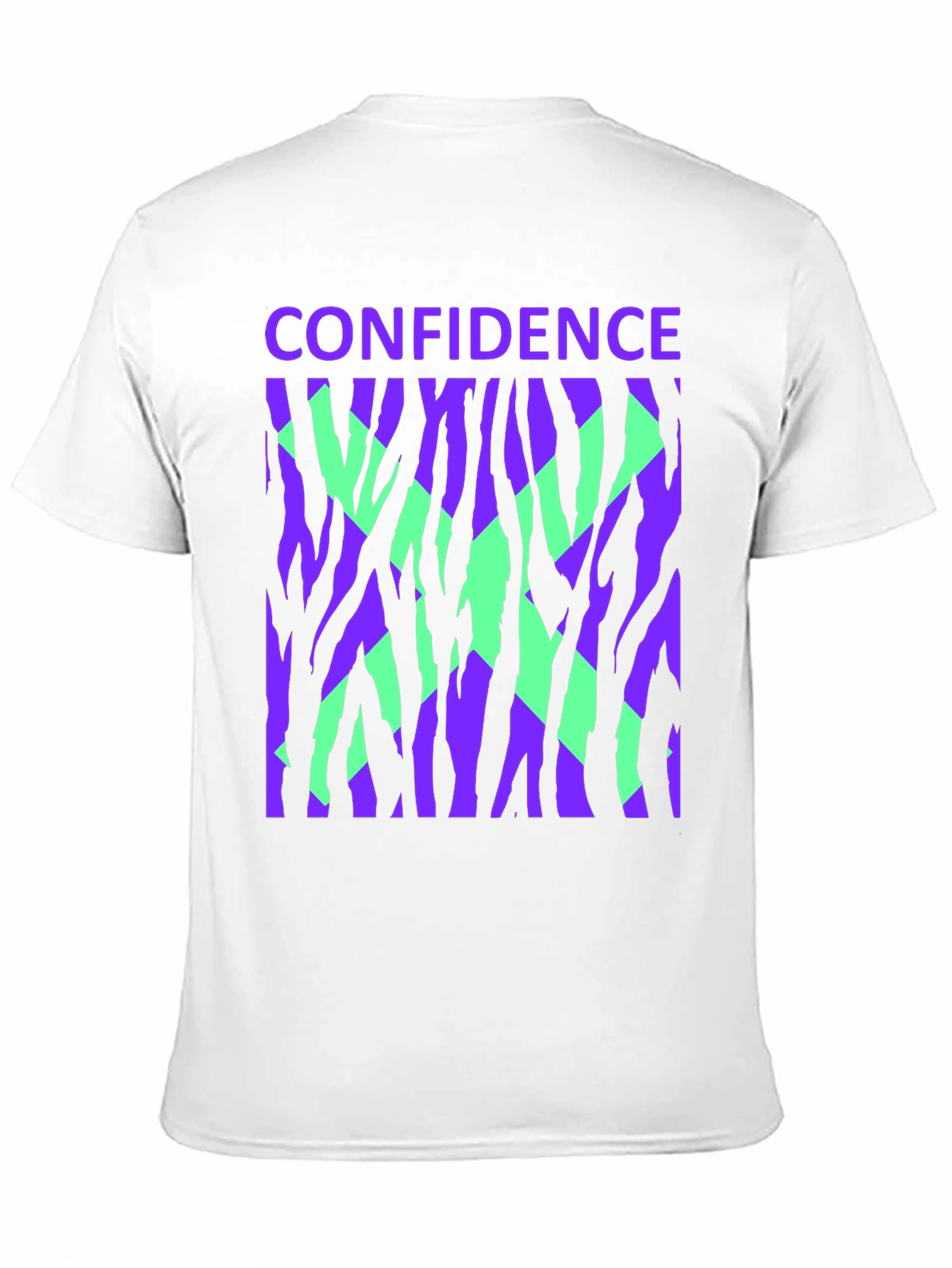 Confidence Graphic Tee - Bold Zebra Print