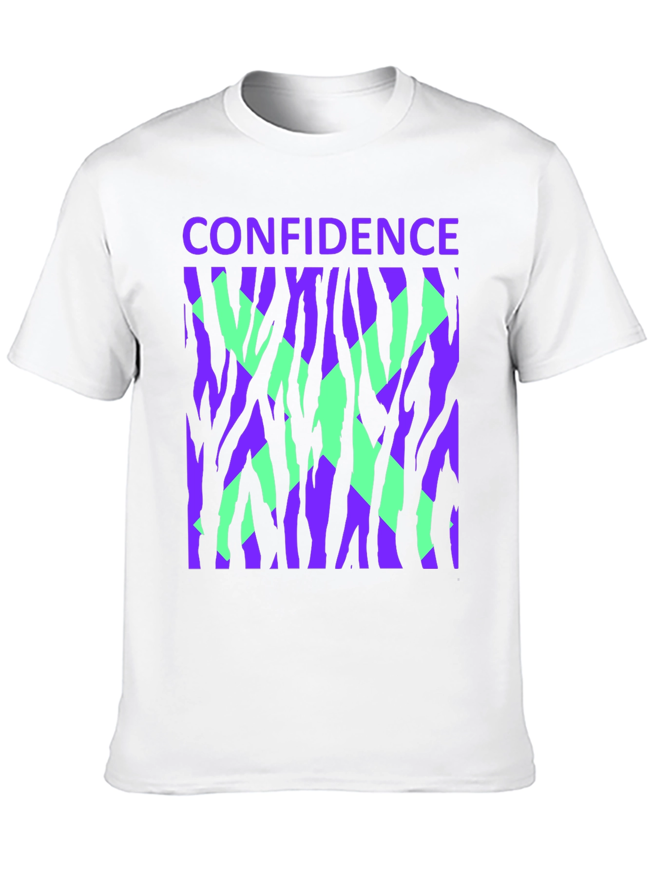 Confidence Graphic Tee - Bold Zebra Print
