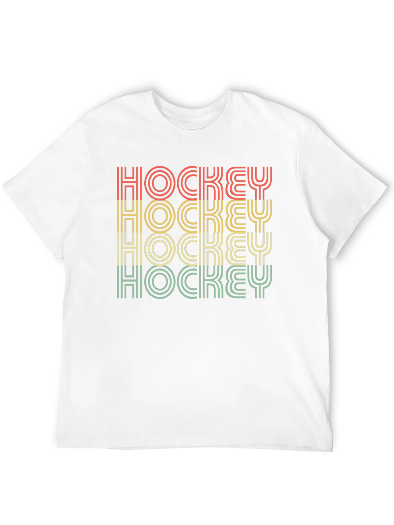 Retro Hockey Graphic T-Shirt - Black