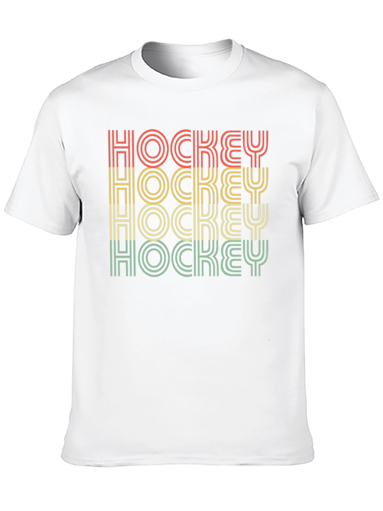 Retro Hockey Graphic T-Shirt - Black