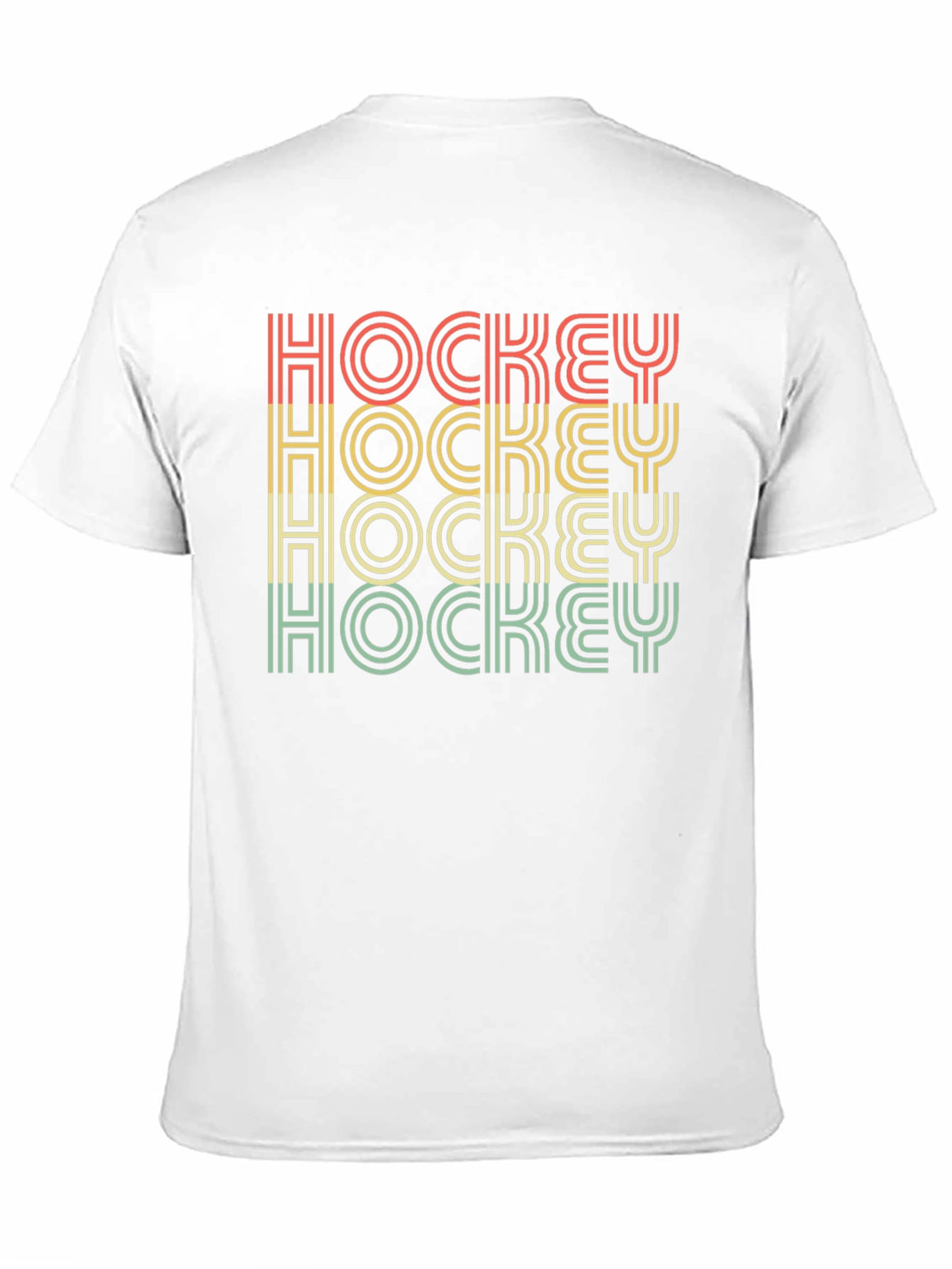 Retro Hockey Graphic T-Shirt - Black