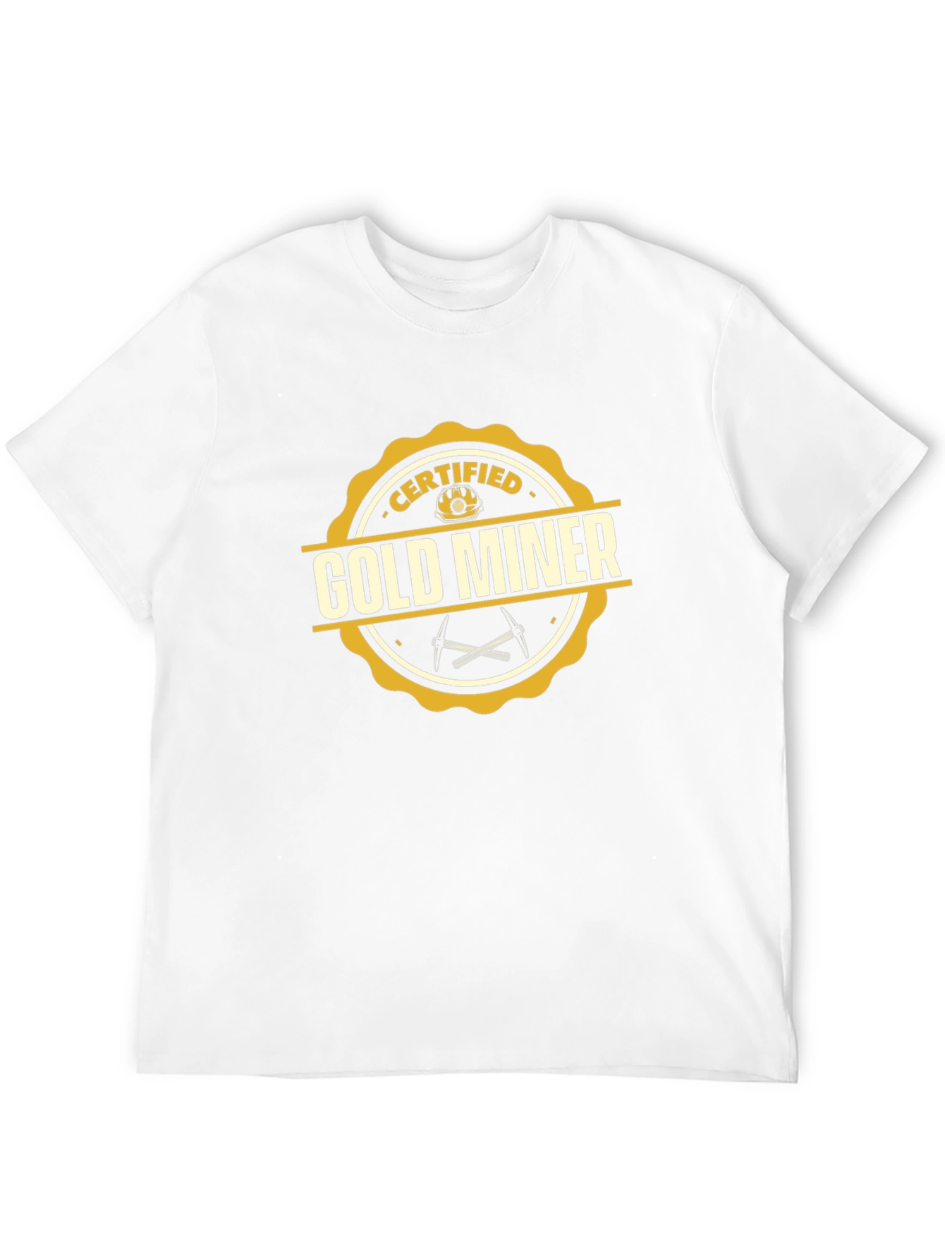 Certified Gold Miner T-Shirt - Novelty Graphic Tee