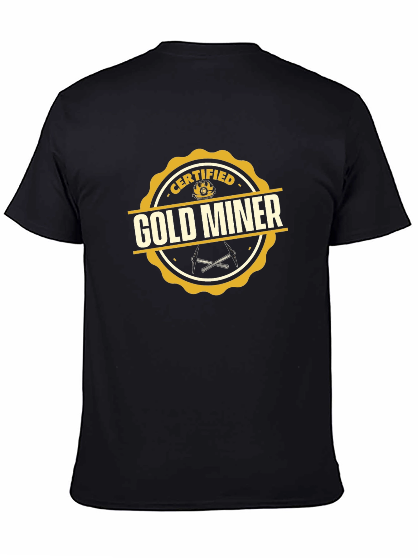 Certified Gold Miner T-Shirt - Novelty Graphic Tee