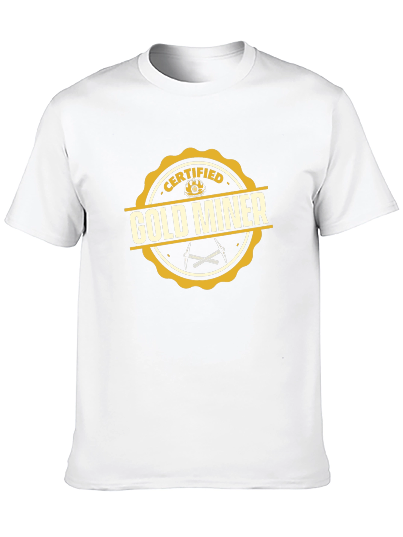 Certified Gold Miner T-Shirt - Novelty Graphic Tee