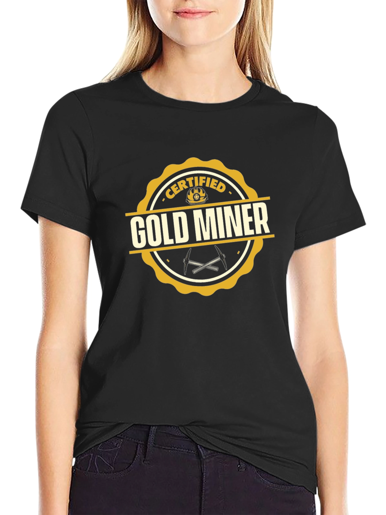 Certified Gold Miner T-Shirt - Novelty Graphic Tee