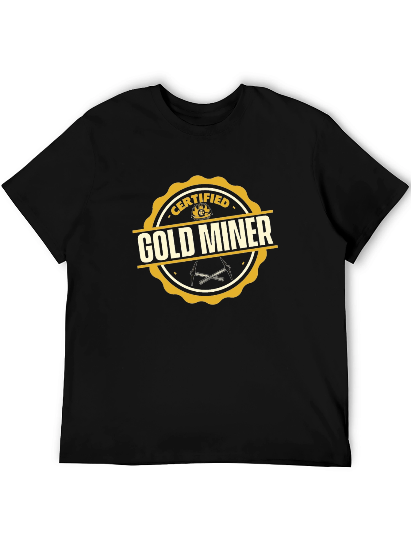 Certified Gold Miner T-Shirt - Novelty Graphic Tee
