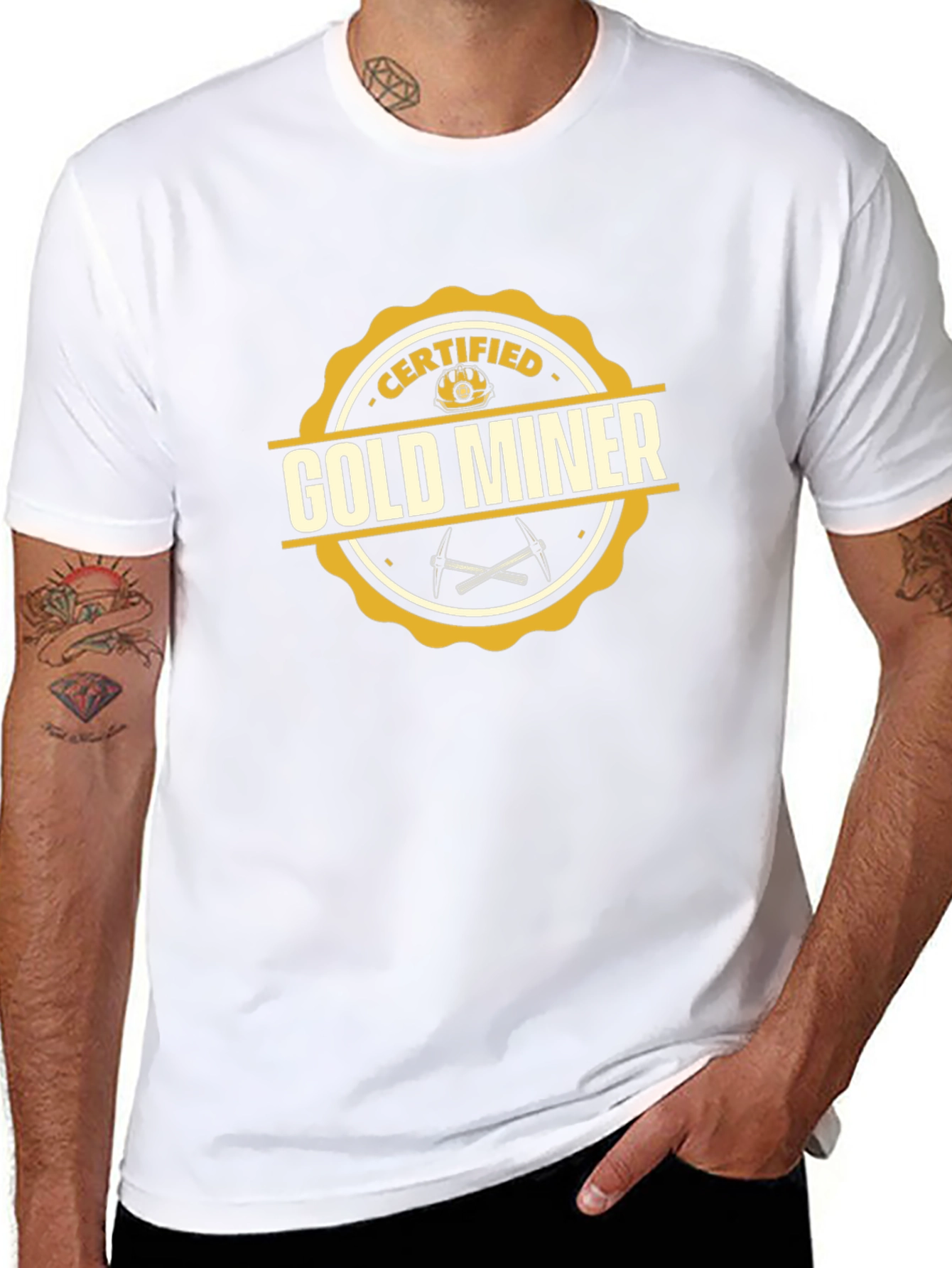 Certified Gold Miner T-Shirt - Novelty Graphic Tee
