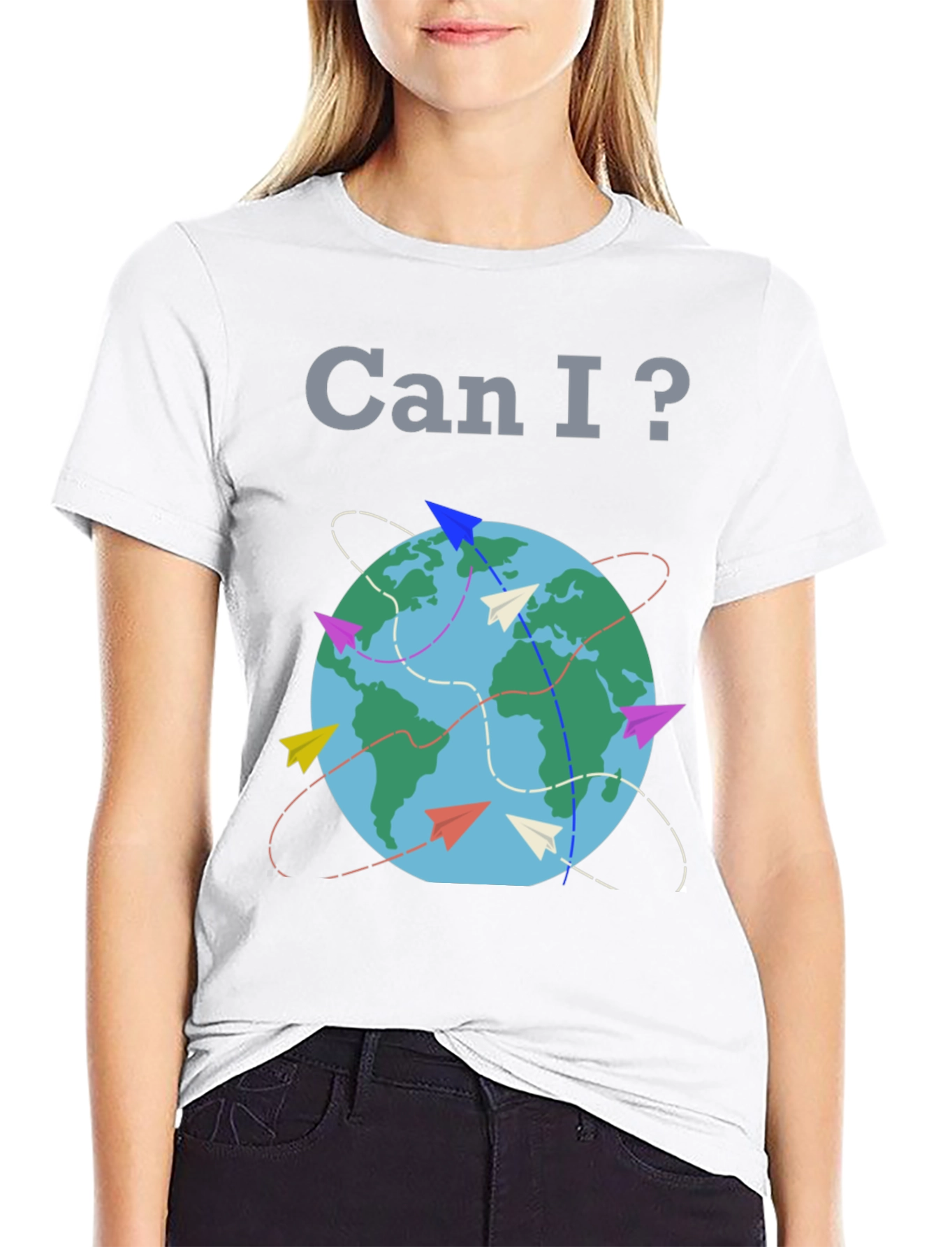 Can I? Travel Globe T-Shirt