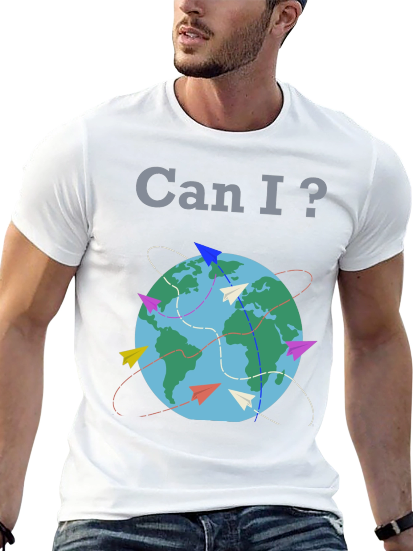 Can I? Travel Globe T-Shirt