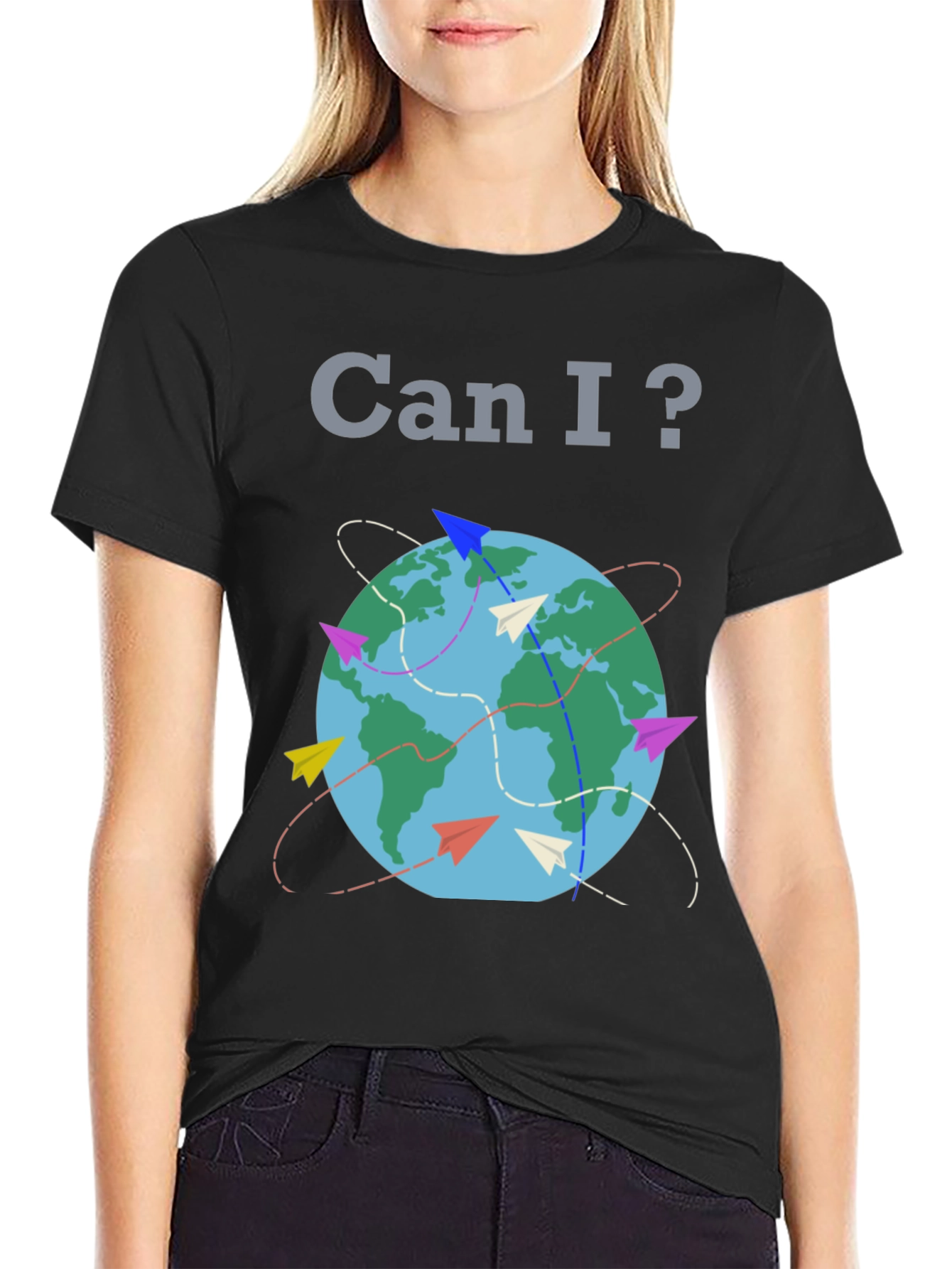Can I? Travel Globe T-Shirt