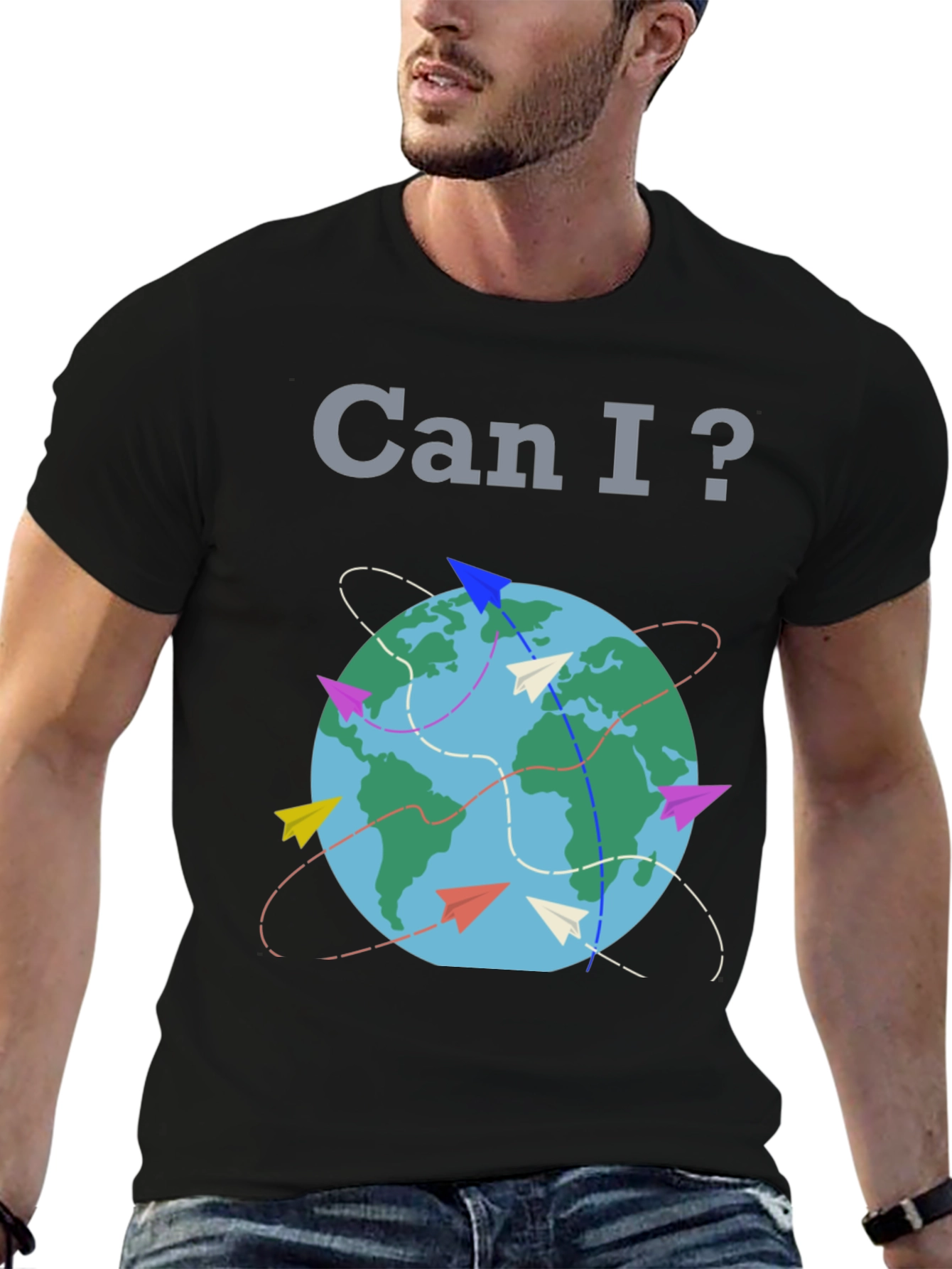 Can I? Travel Globe T-Shirt