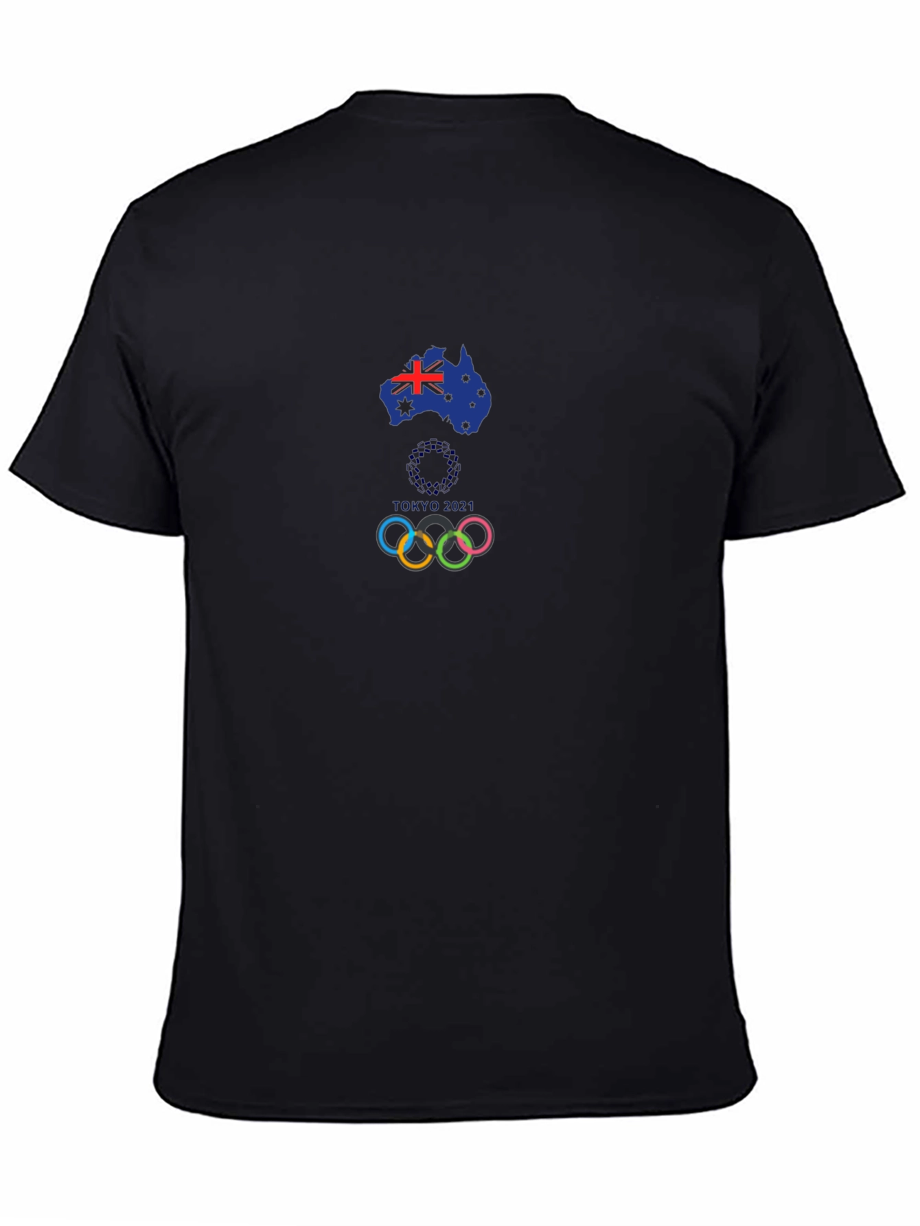 Australian Olympics Black T-Shirt