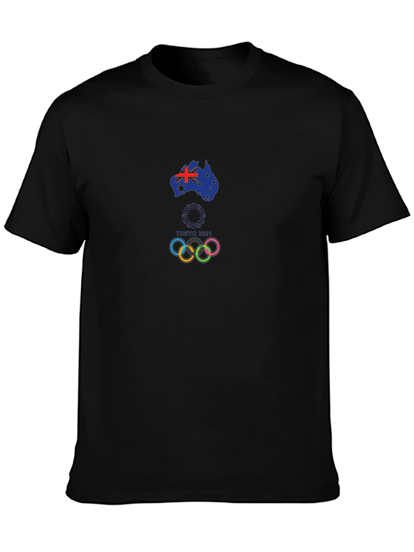 Australian Olympics Black T-Shirt