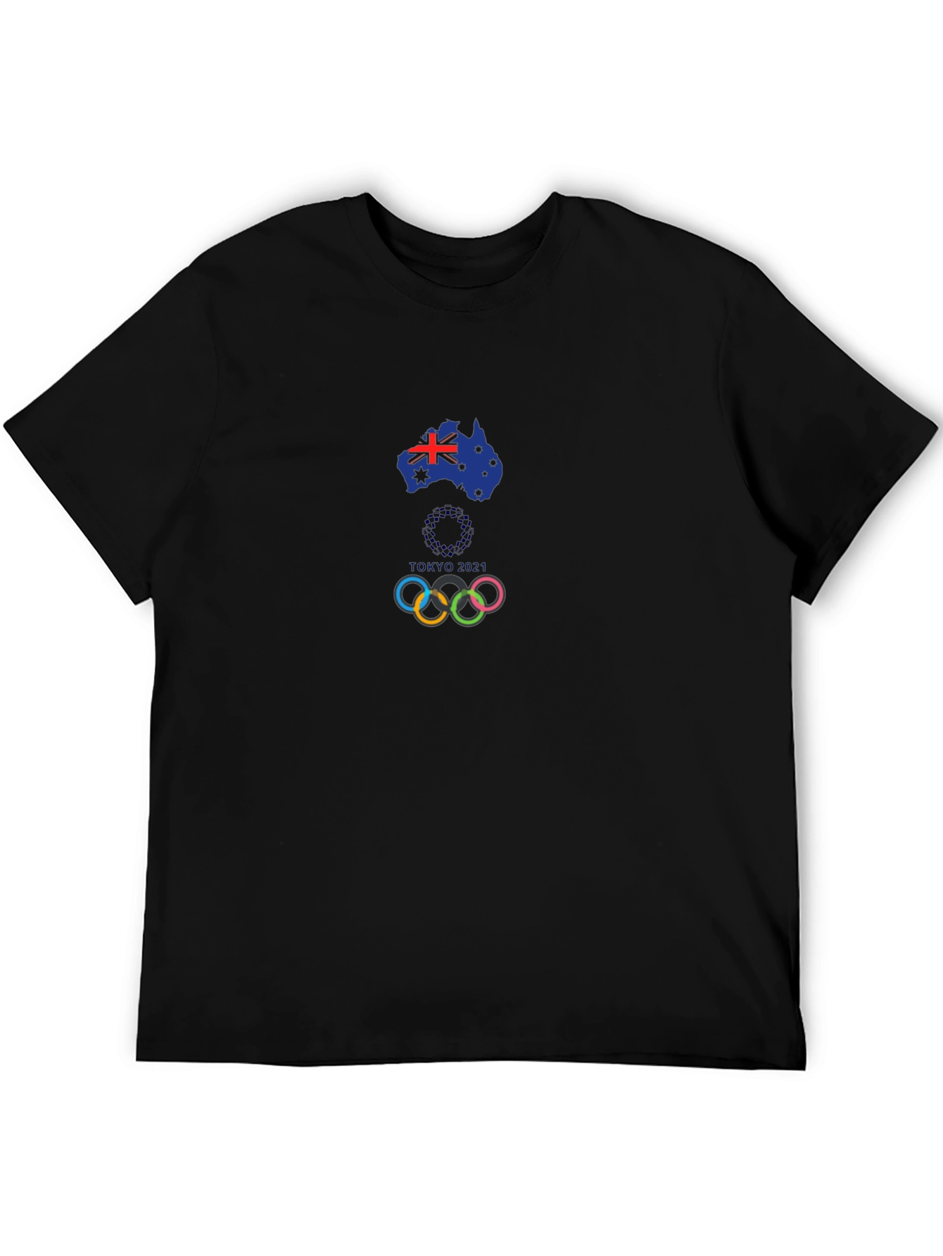Australian Olympics Black T-Shirt