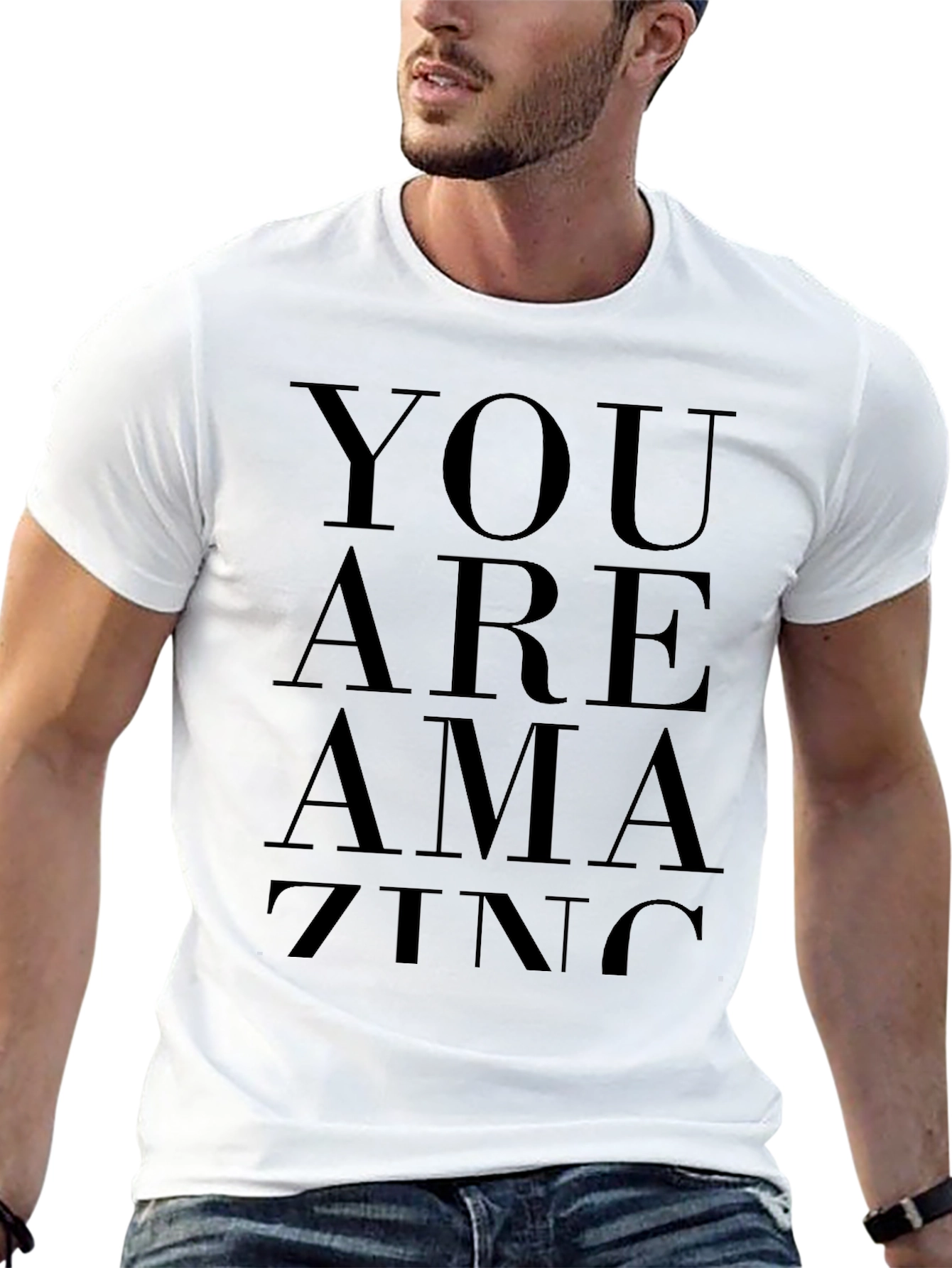 You Are Amazing Black Graphic Tee