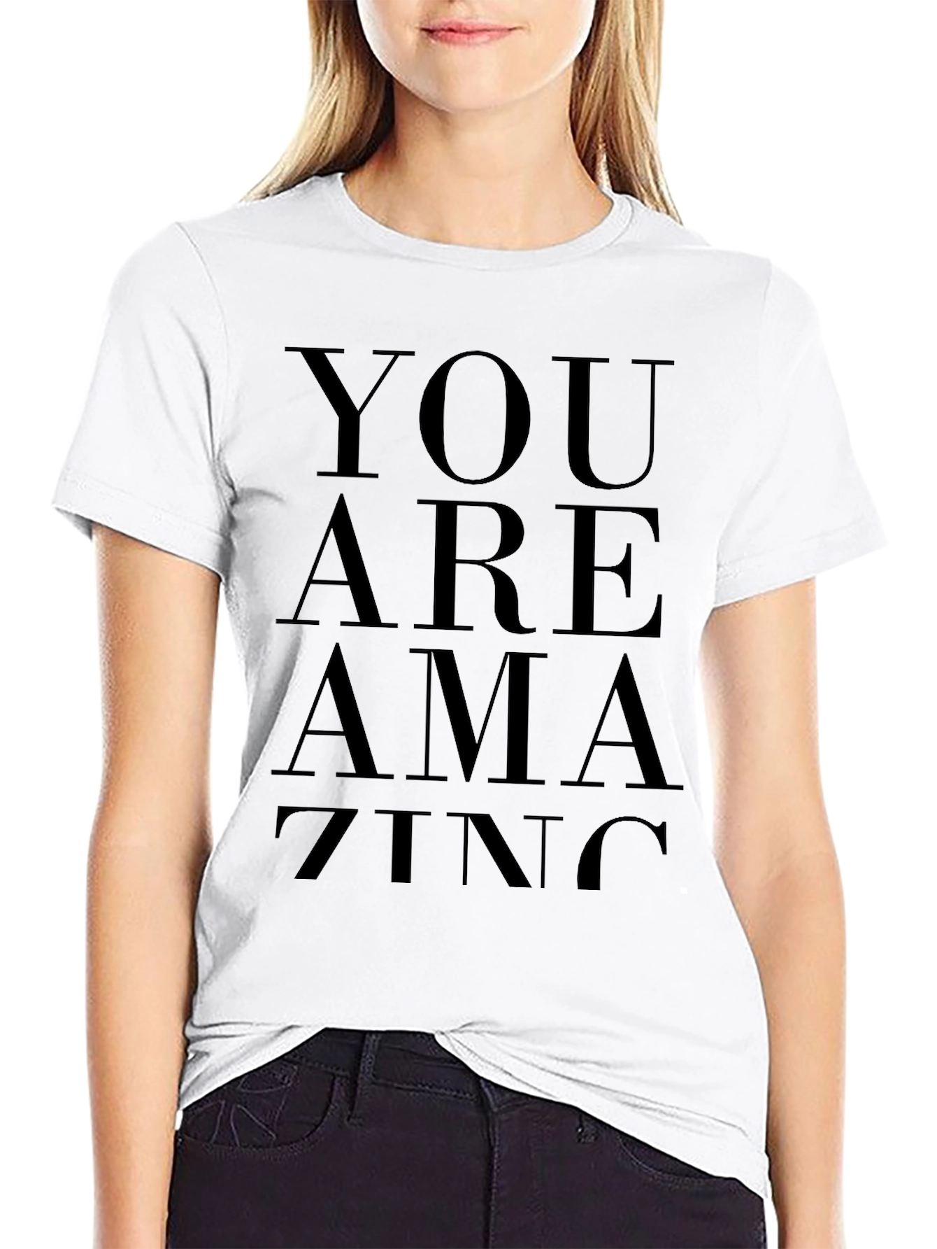 You Are Amazing Black Graphic Tee