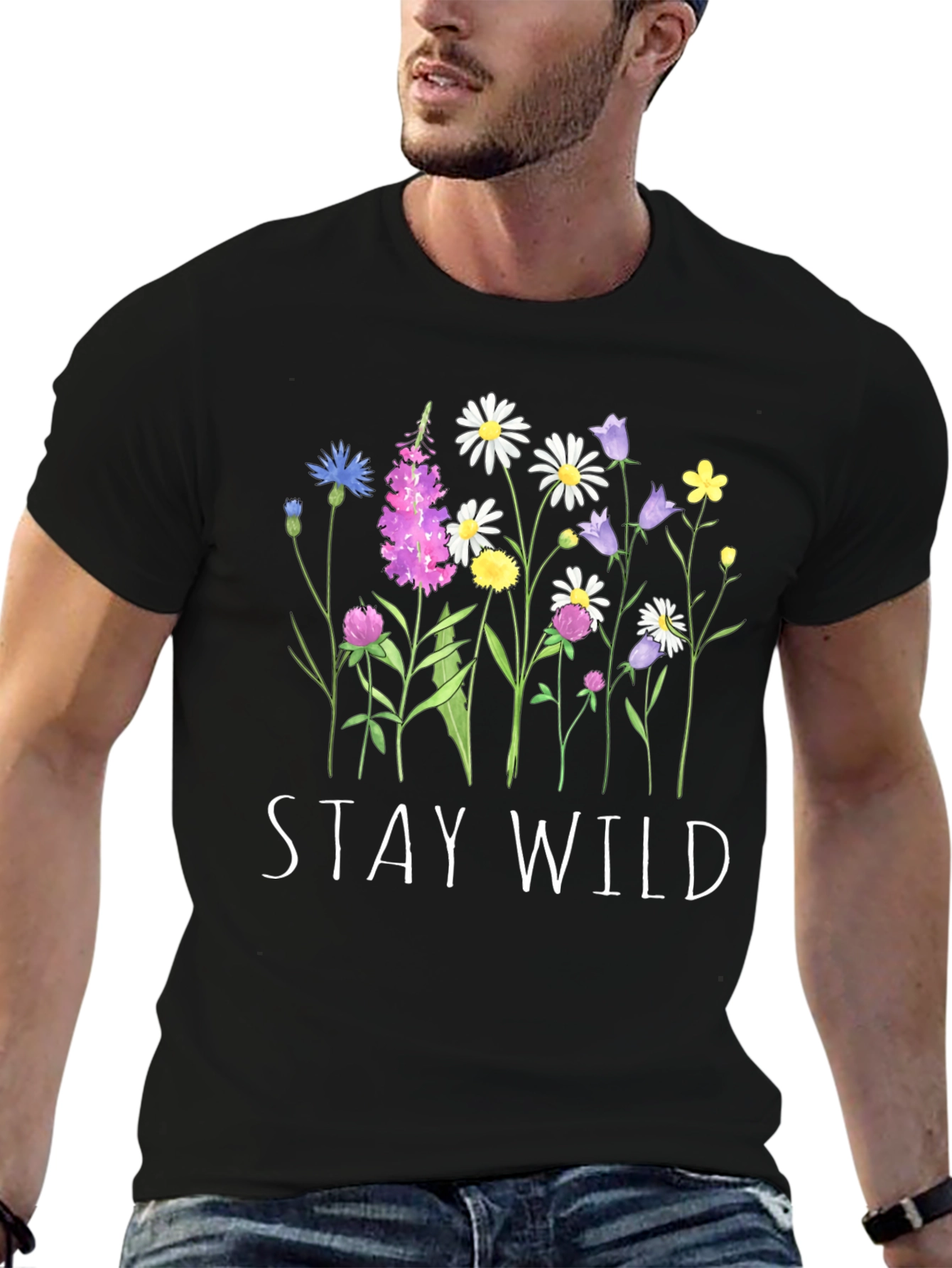 Stay Wild Floral Graphic Tee