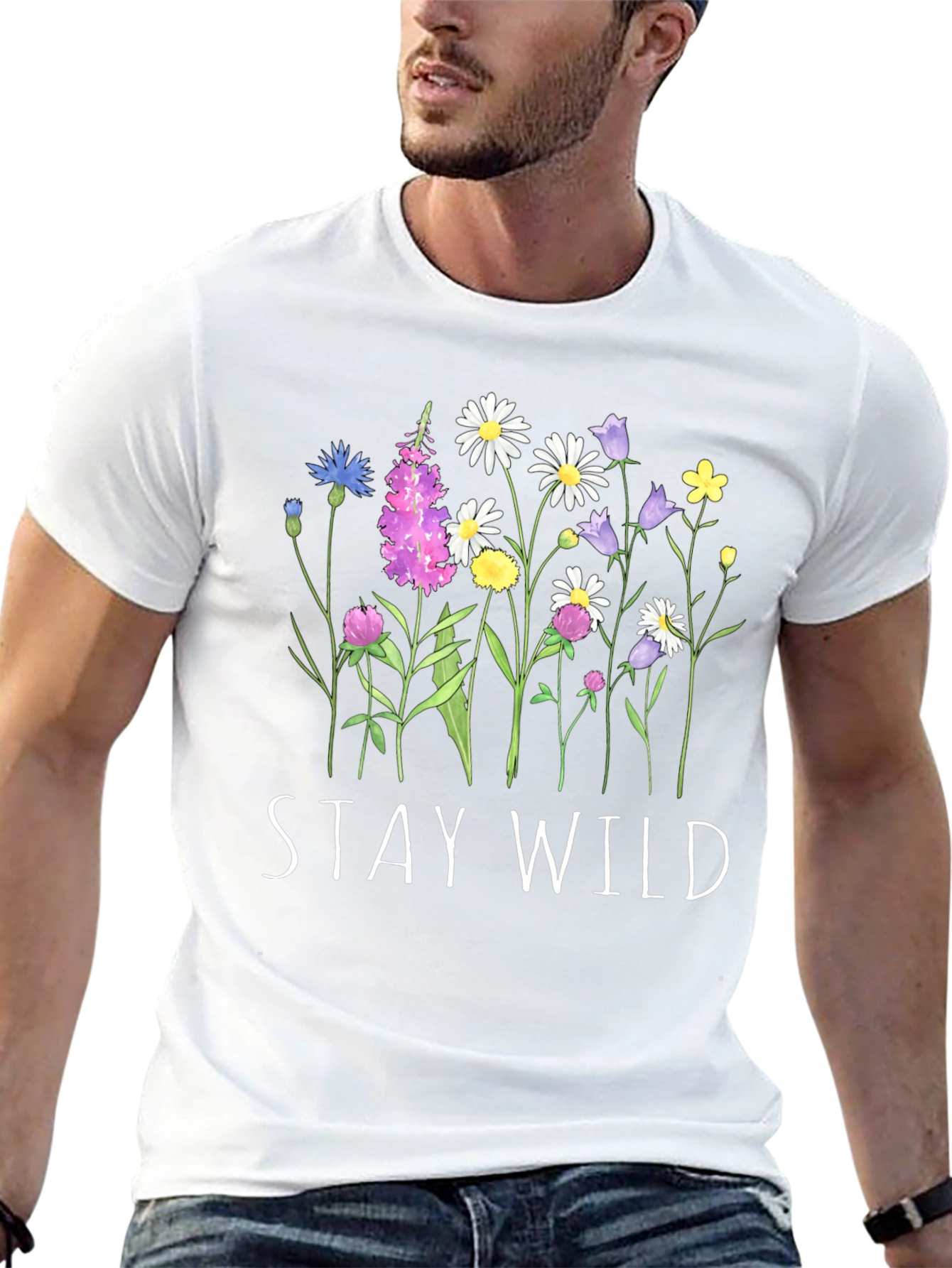 Stay Wild Floral Graphic Tee