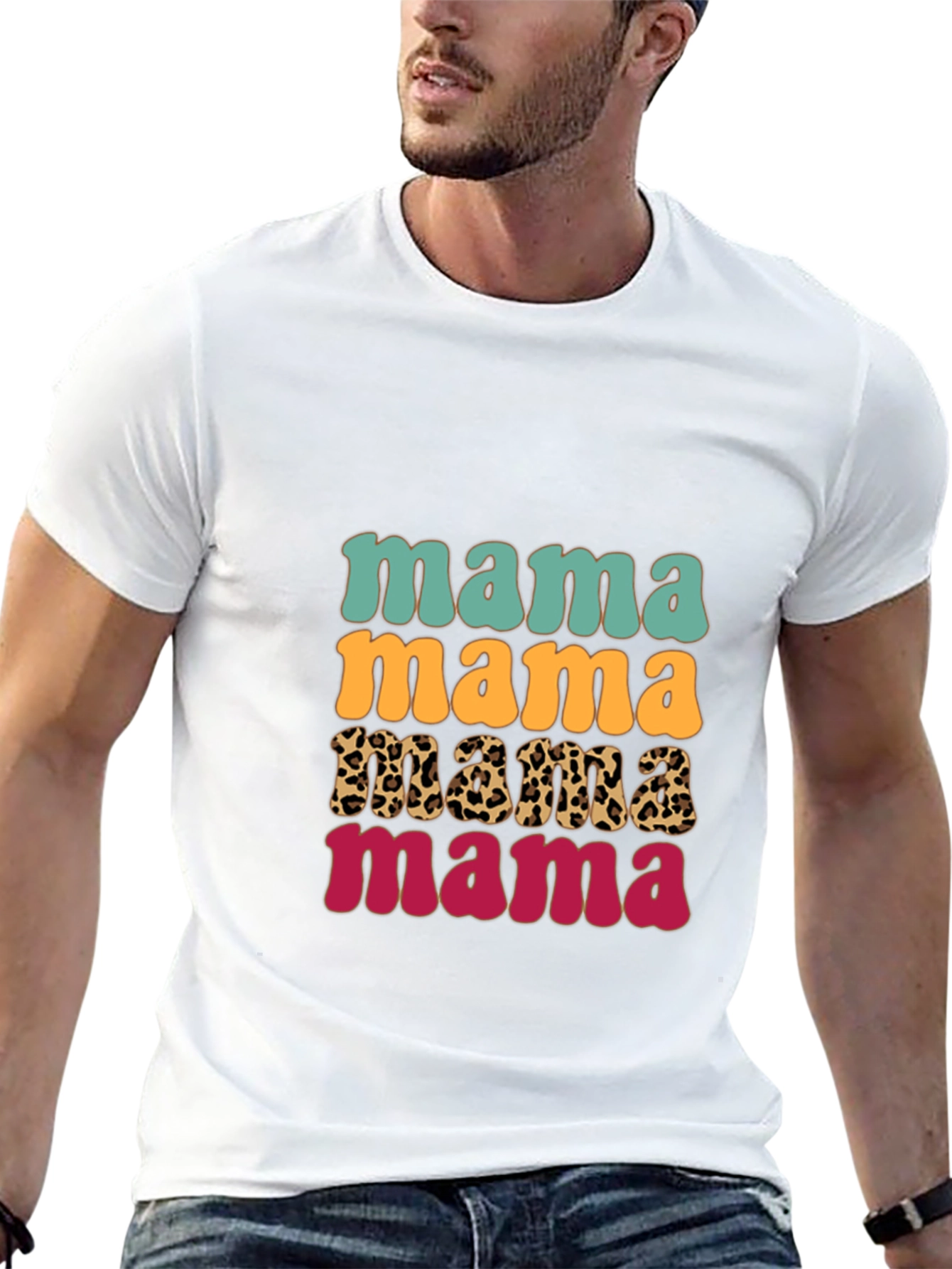 Mama Stacked Graphic Tee - Trendy Mothers Day Shirt