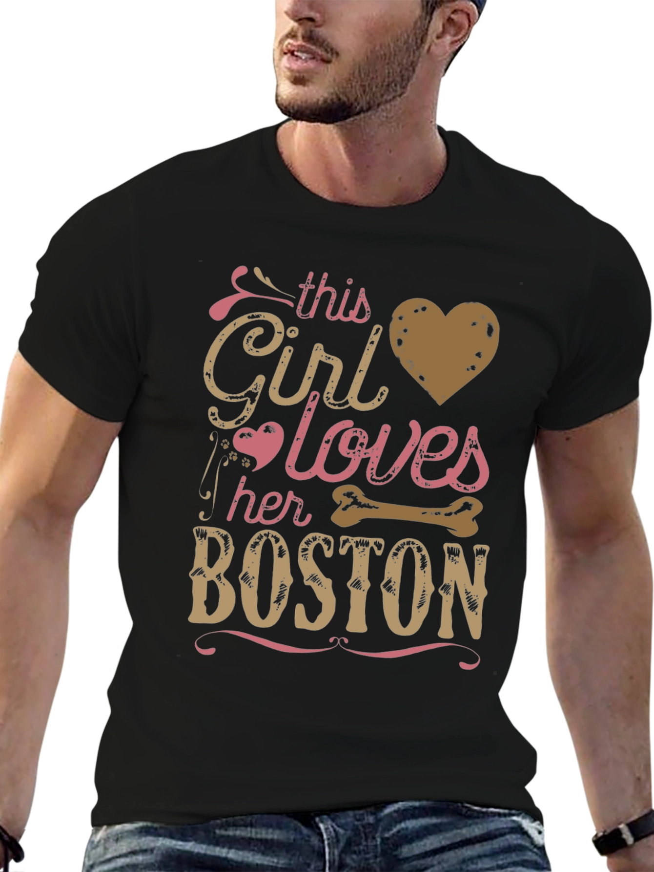This Girl Loves Her Boston Dog T-Shirt